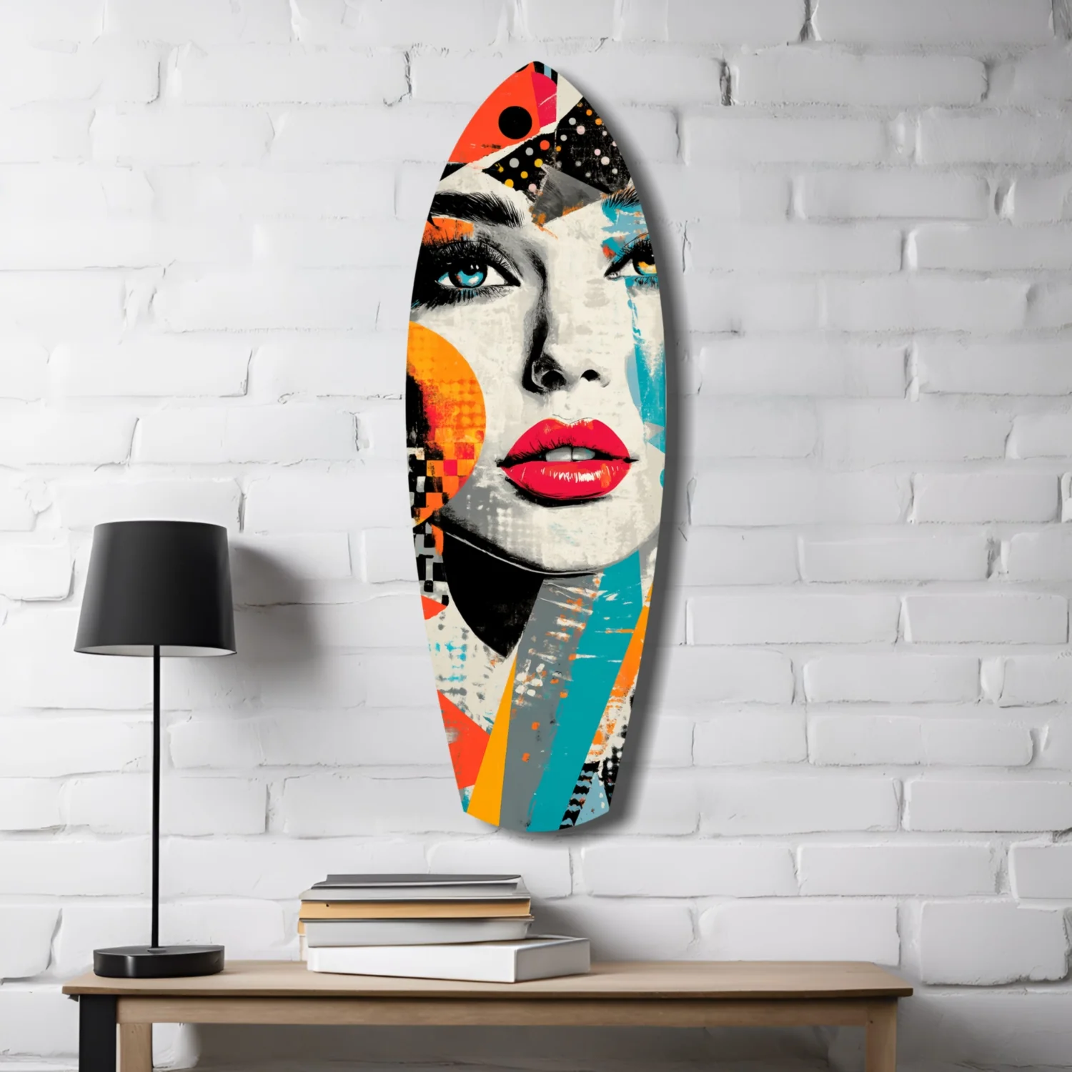 Woman in Style Glass Wall Art - Image 4