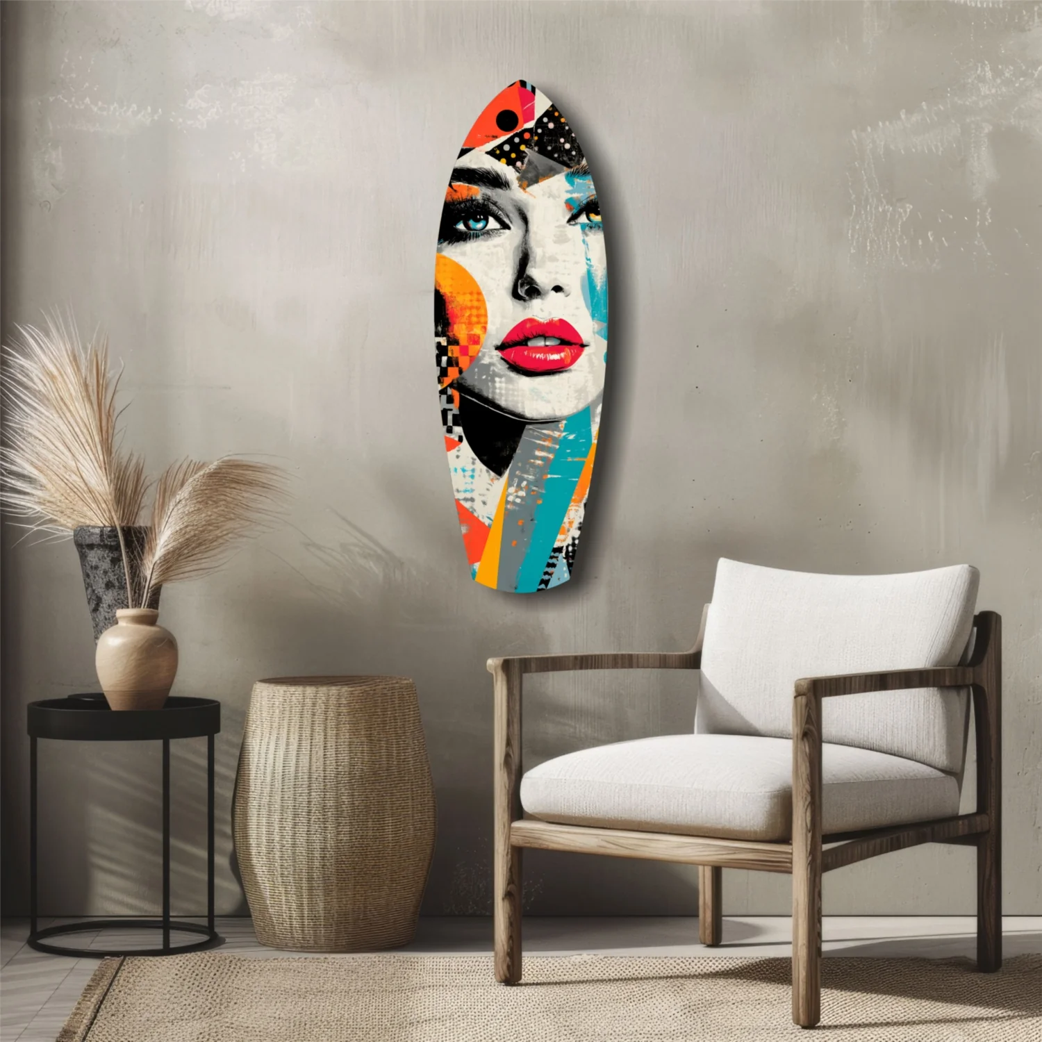 Woman in Style Glass Wall Art - Image 5