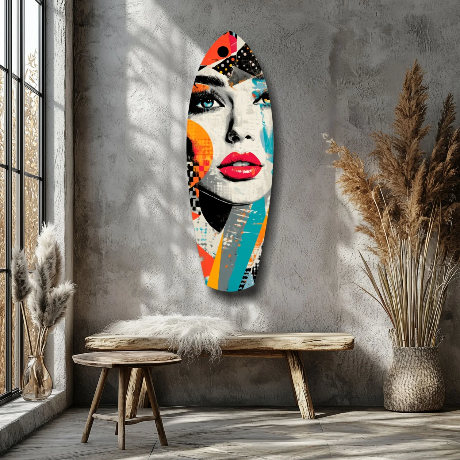 Woman in Style Glass Wall Art - Image 7