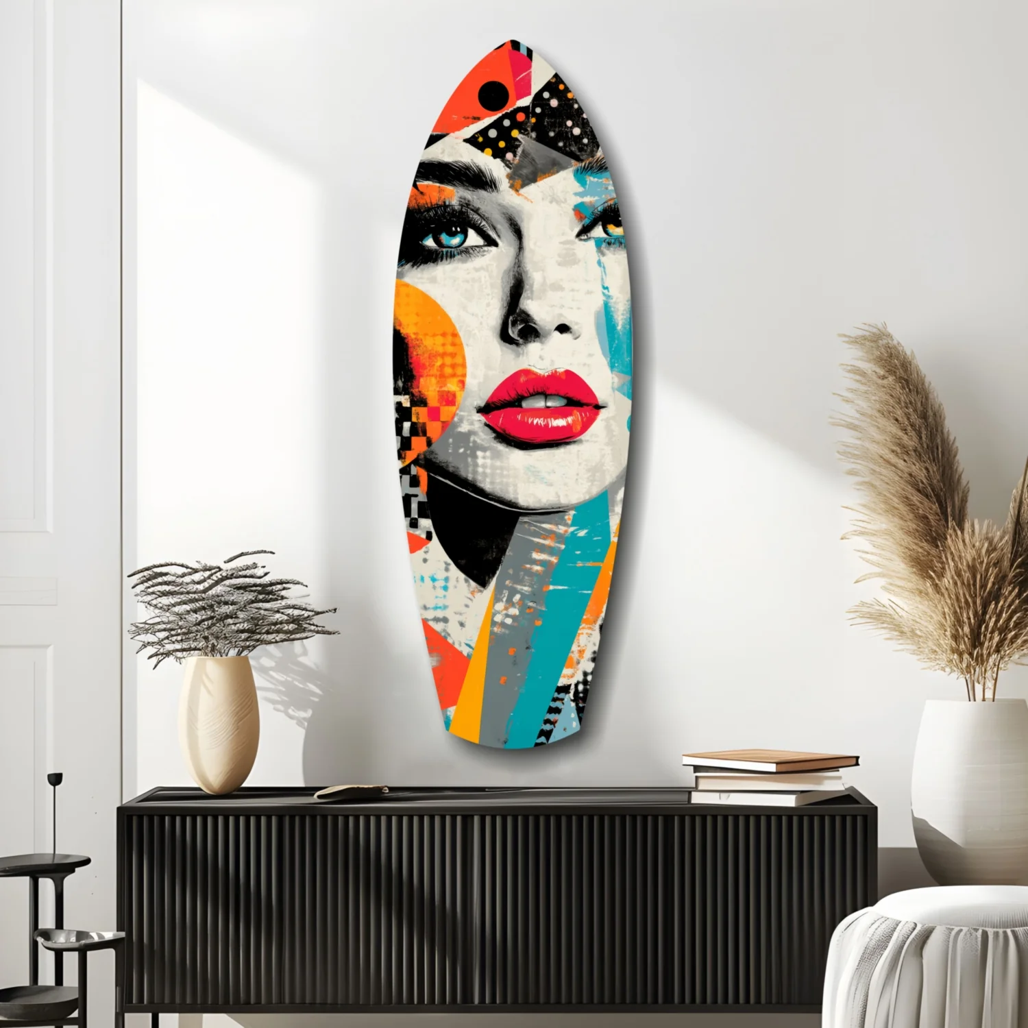 Woman in Style Glass Wall Art - Image 9