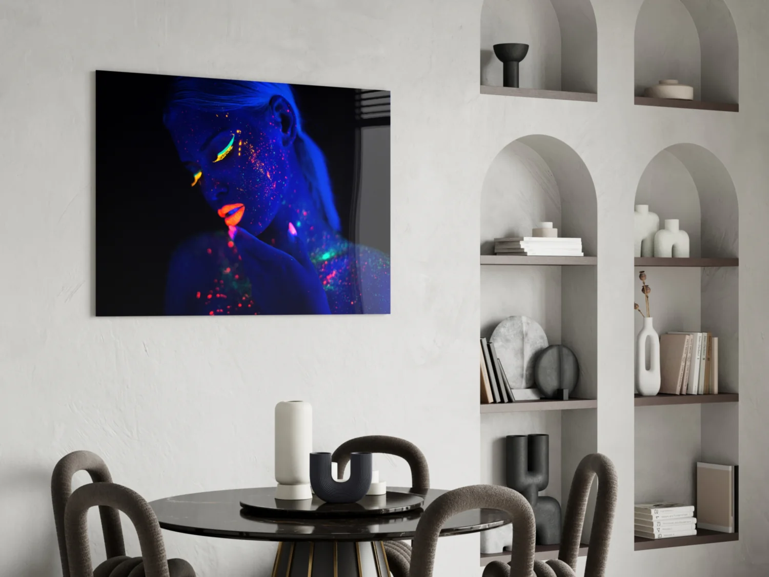 Woman Portrait 29 Glass Wall Art - Image 5