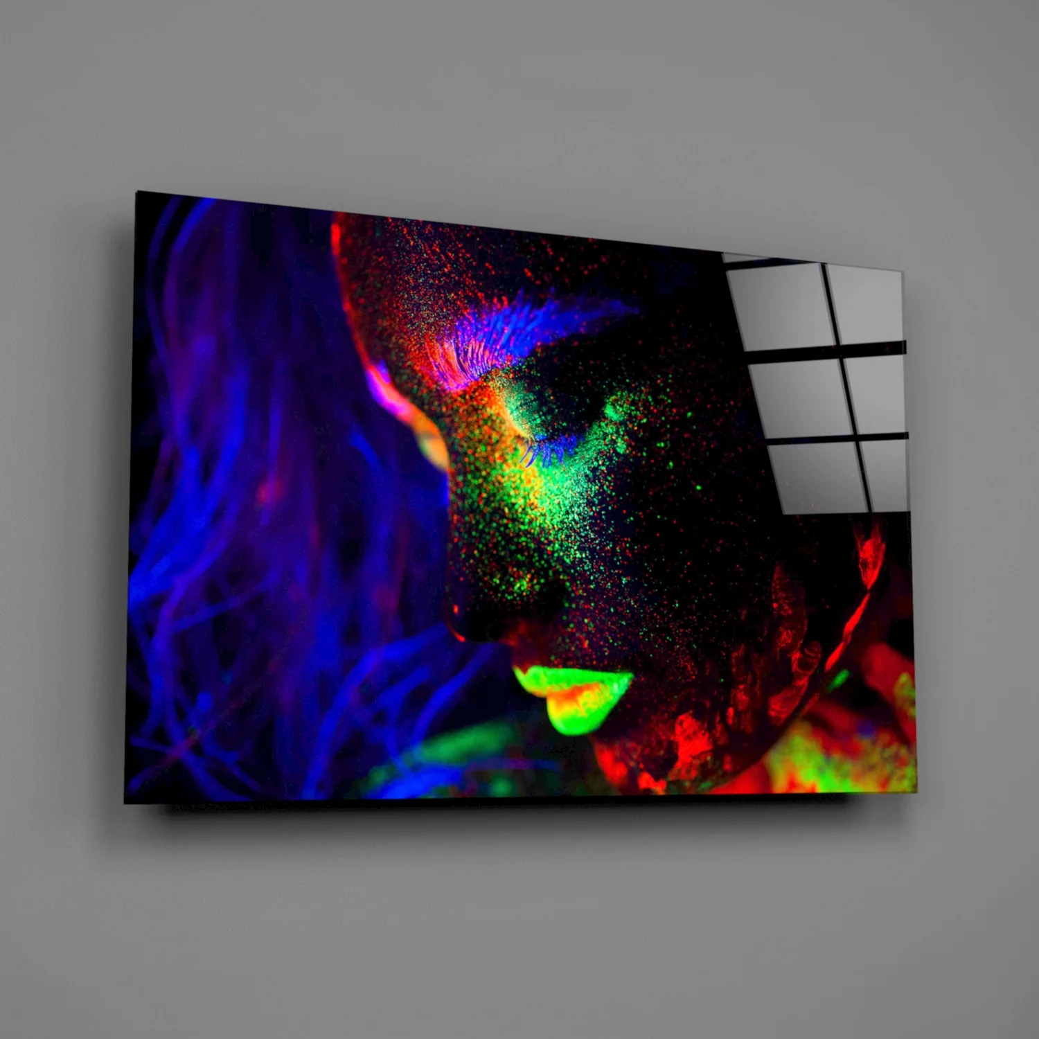 Woman Portrait 31 Glass Wall Art - Image 2