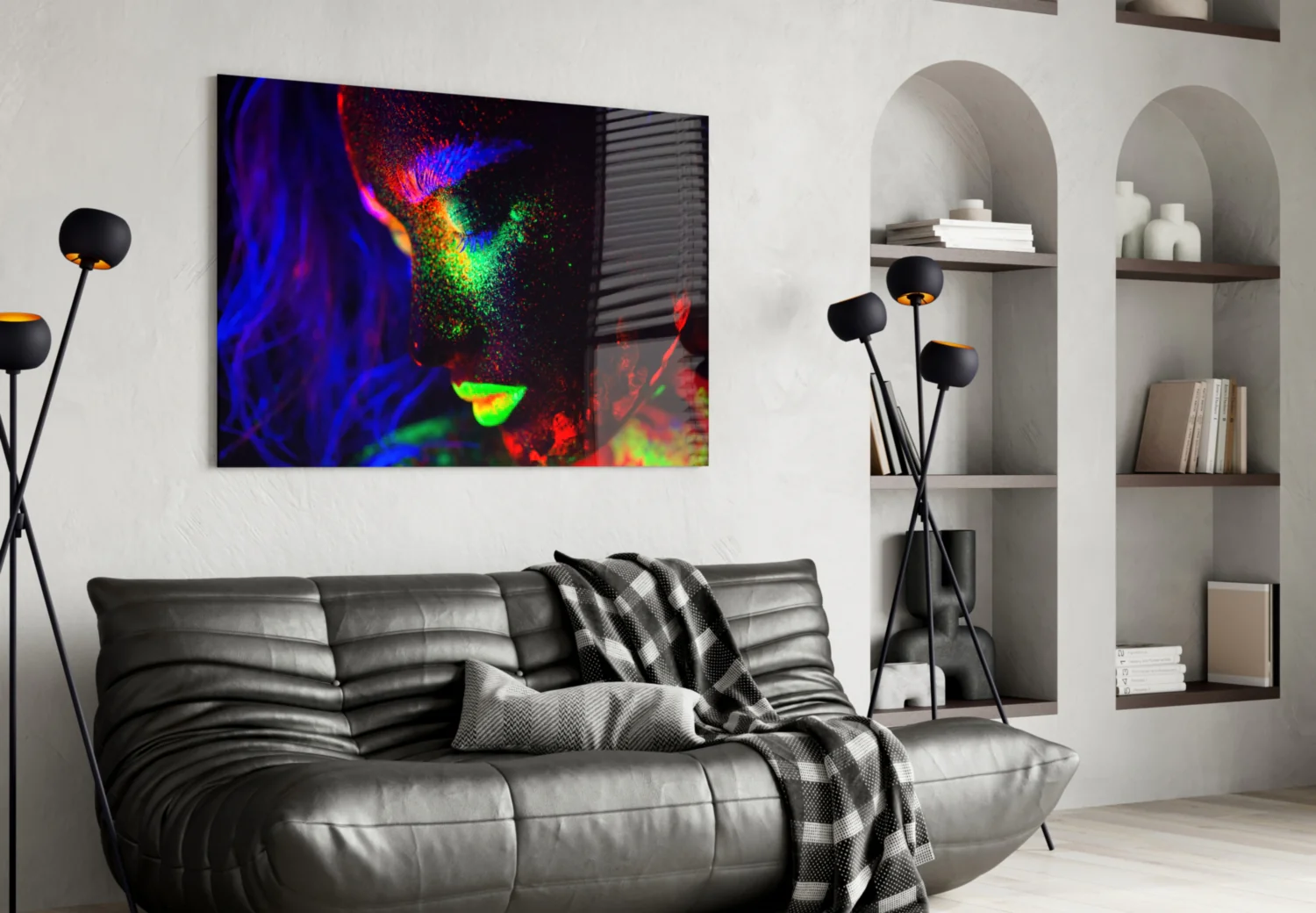 Woman Portrait 31 Glass Wall Art - Image 4