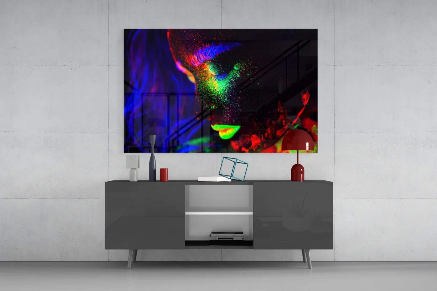 Woman Portrait 31 Glass Wall Art - Image 8