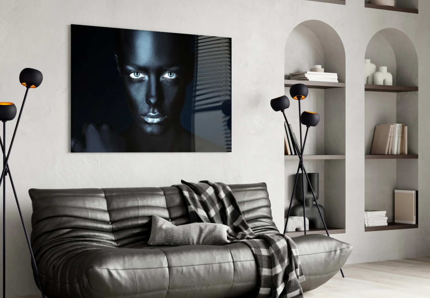 Woman Portrait 39 Glass Wall Art - Image 4