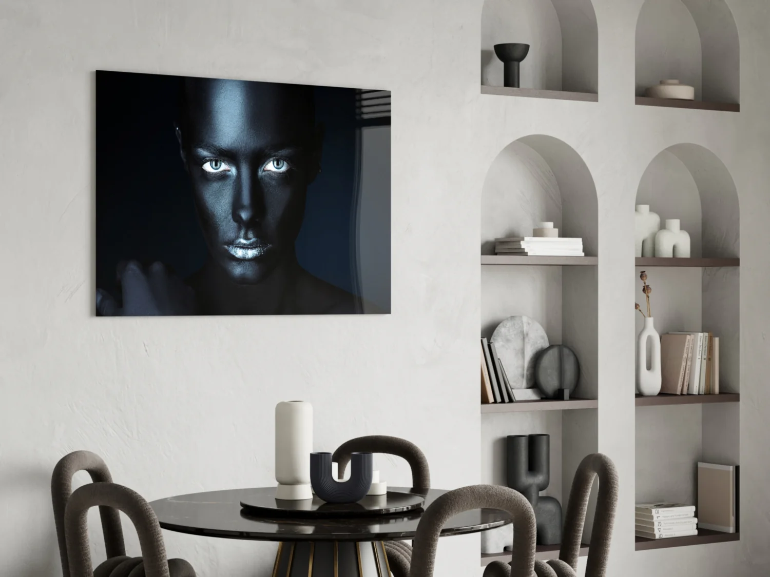 Woman Portrait 39 Glass Wall Art - Image 5