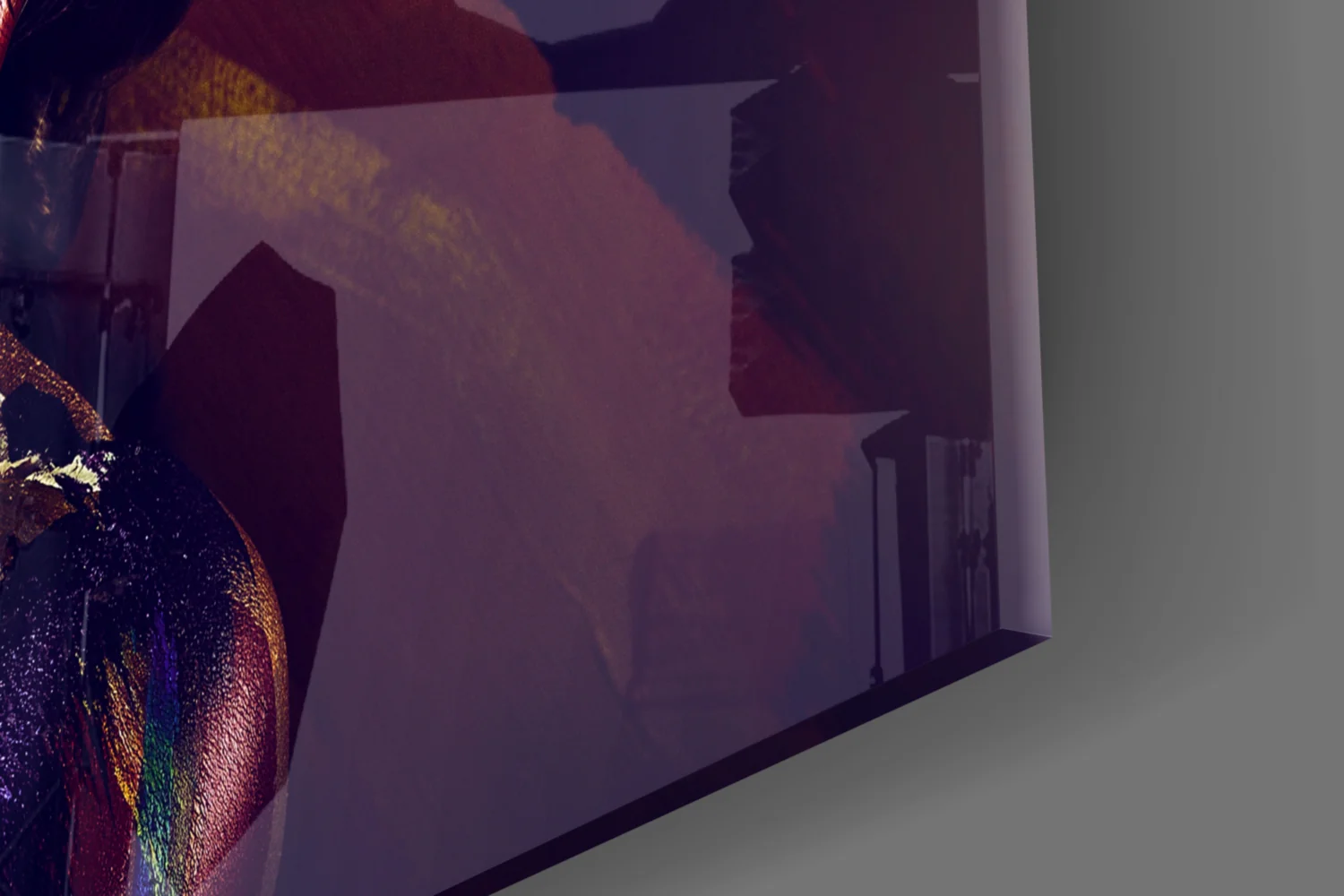 Woman Portrait 4 Glass Wall Art - Image 7