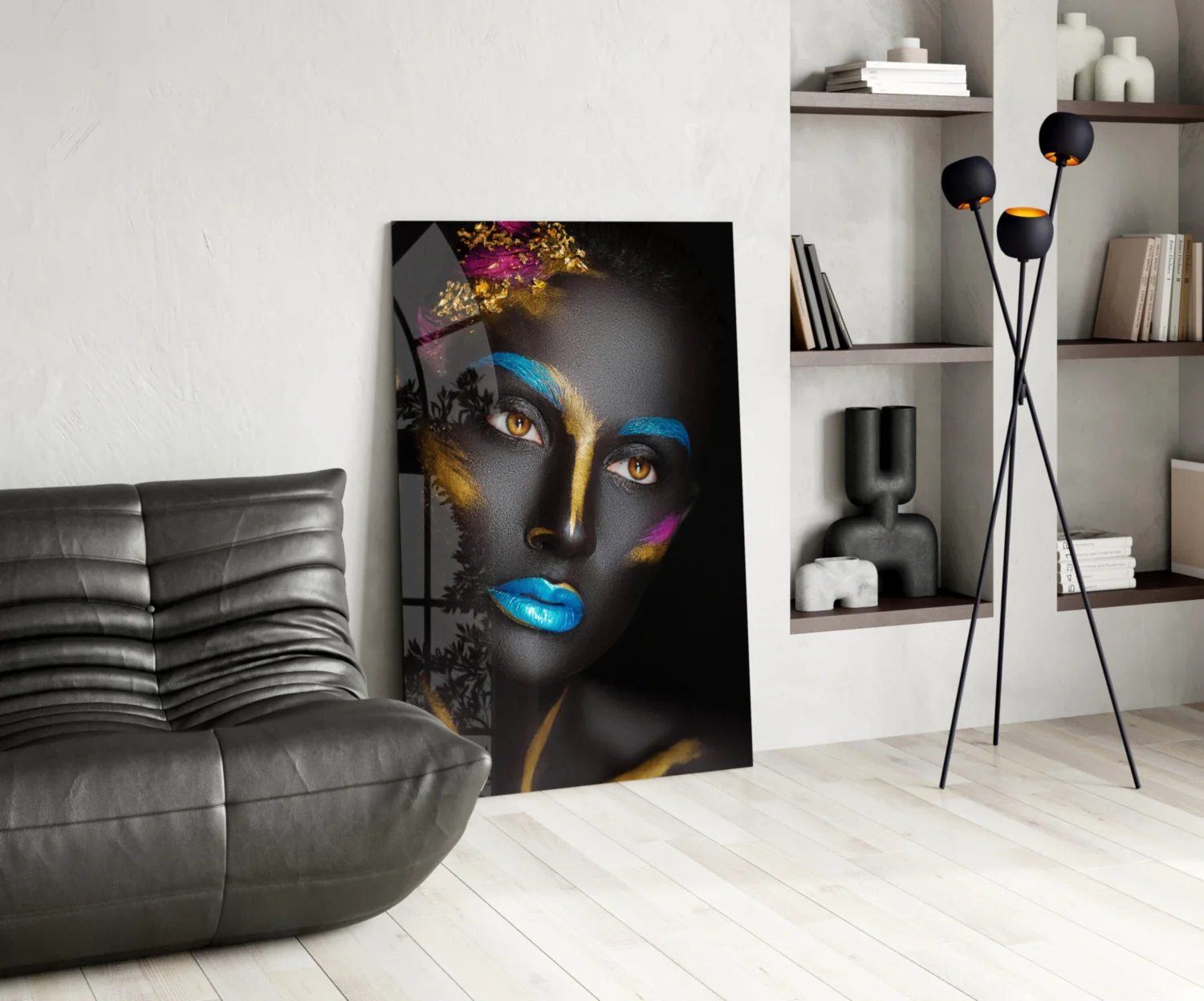 Woman Portrait 8 Glass Wall Art - Image 5