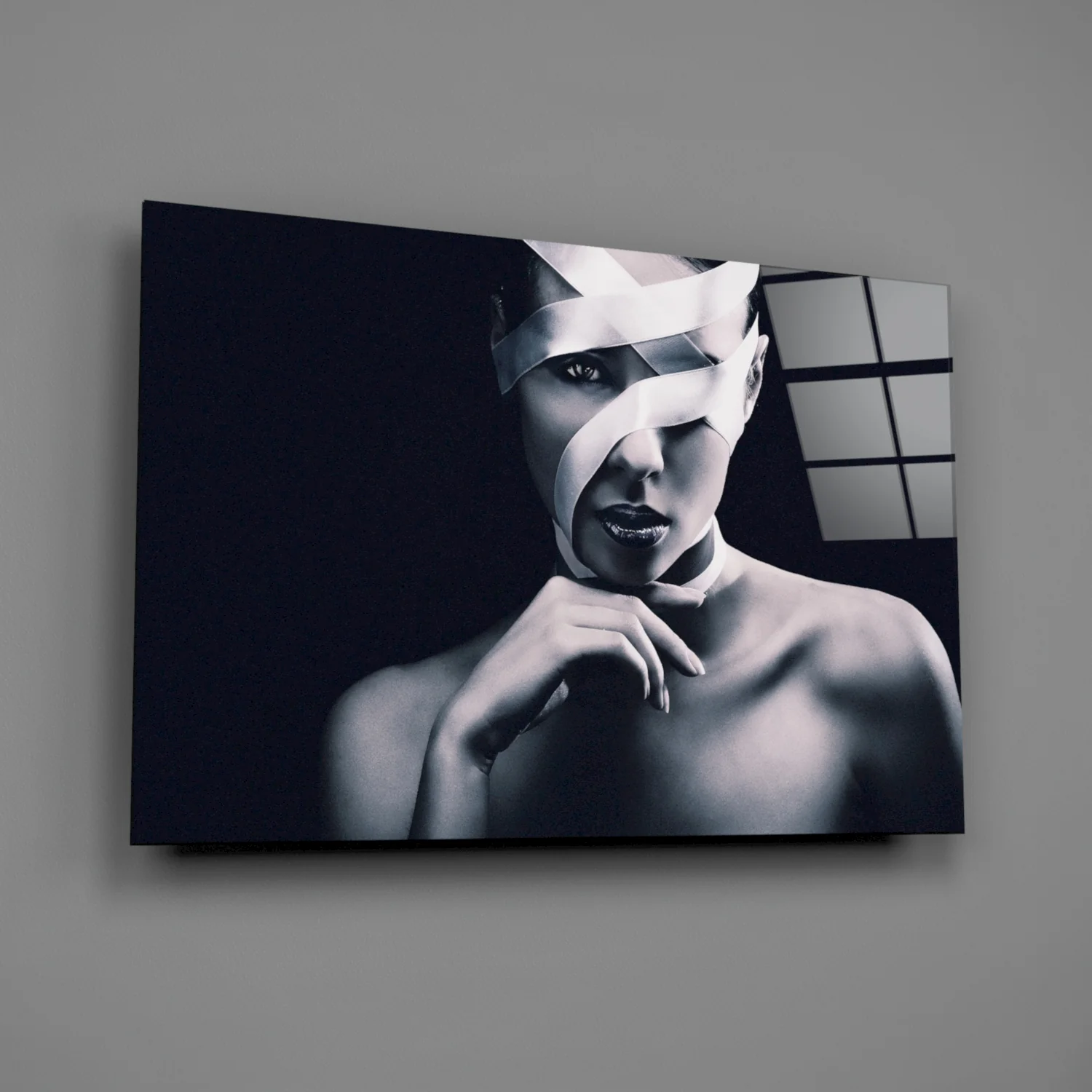Woman Portrait 9 Glass Wall Arts - Image 2