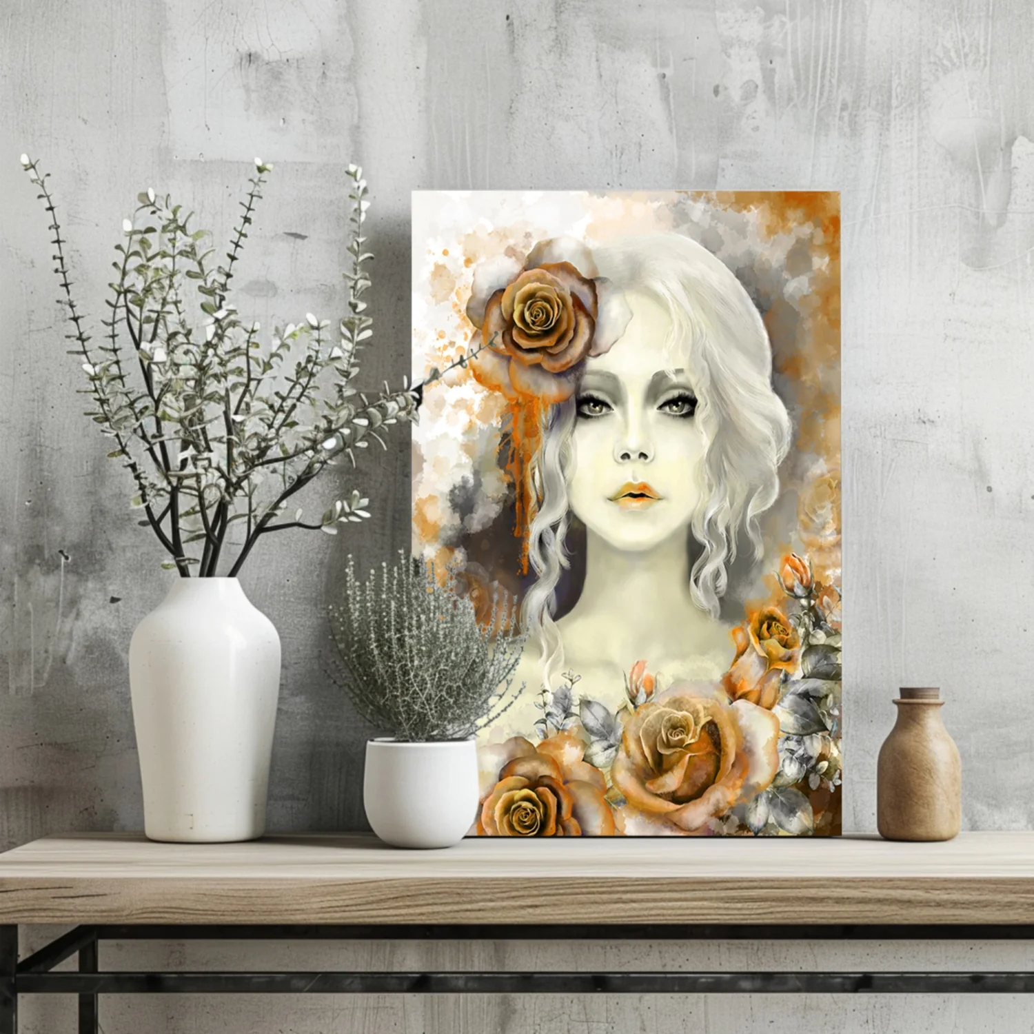 Woman Portrait Aluminum Print - Image 2