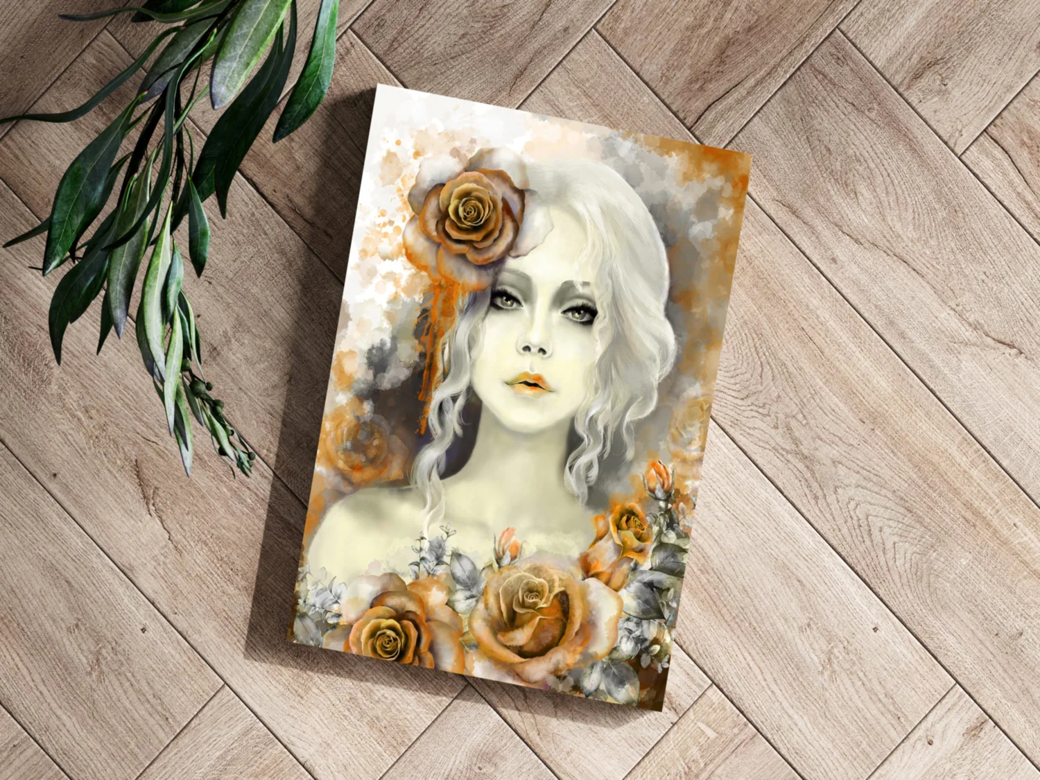 Woman Portrait Aluminum Print - Image 3