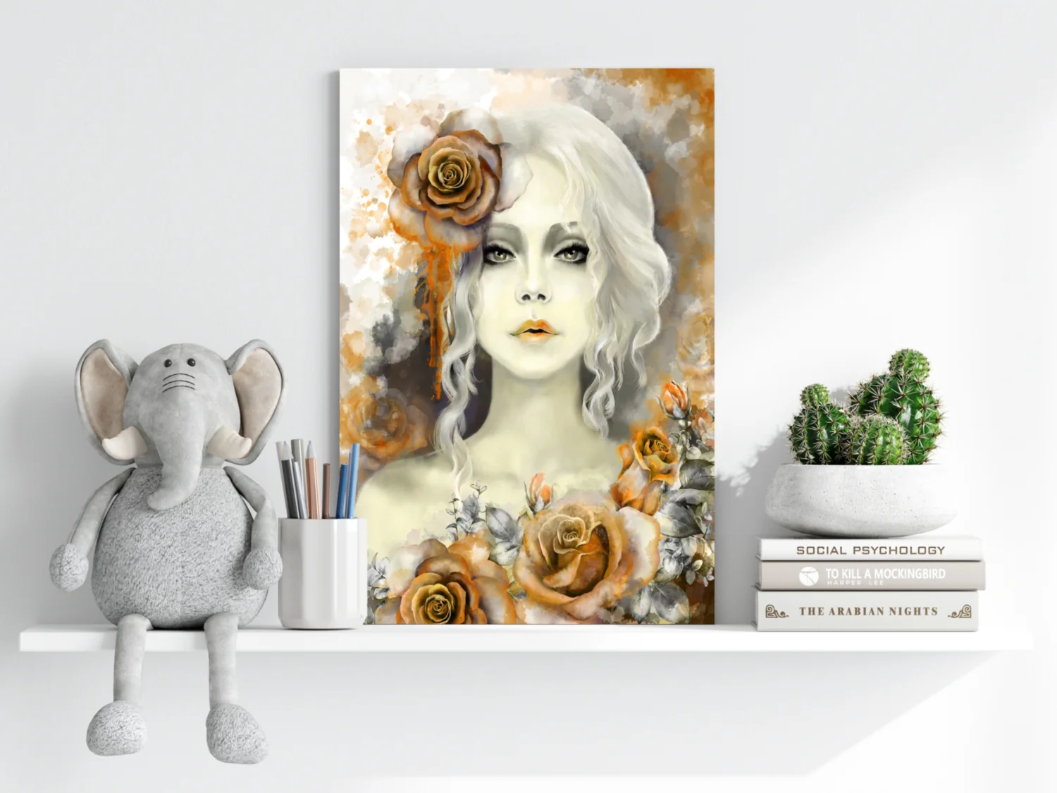 Woman Portrait Aluminum Print - Image 6