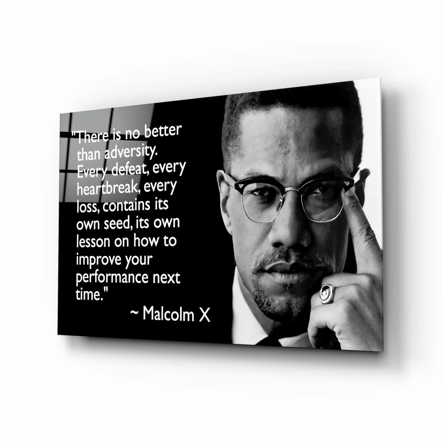 Words of Justice Glass Wall Art
