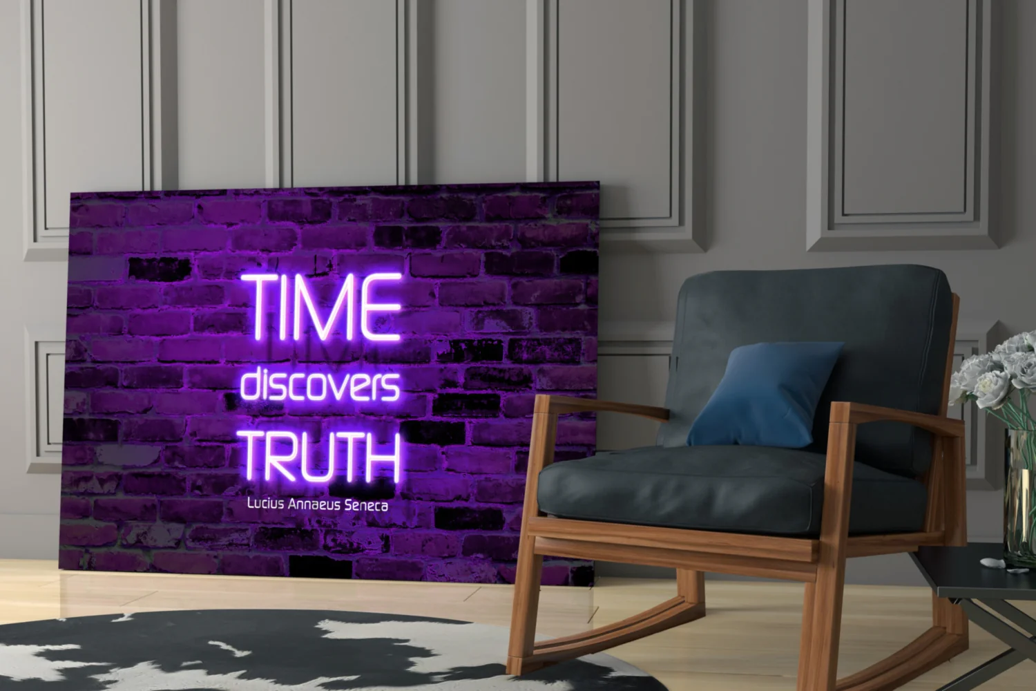 Words of Seneca Glass Wall Art - Image 6