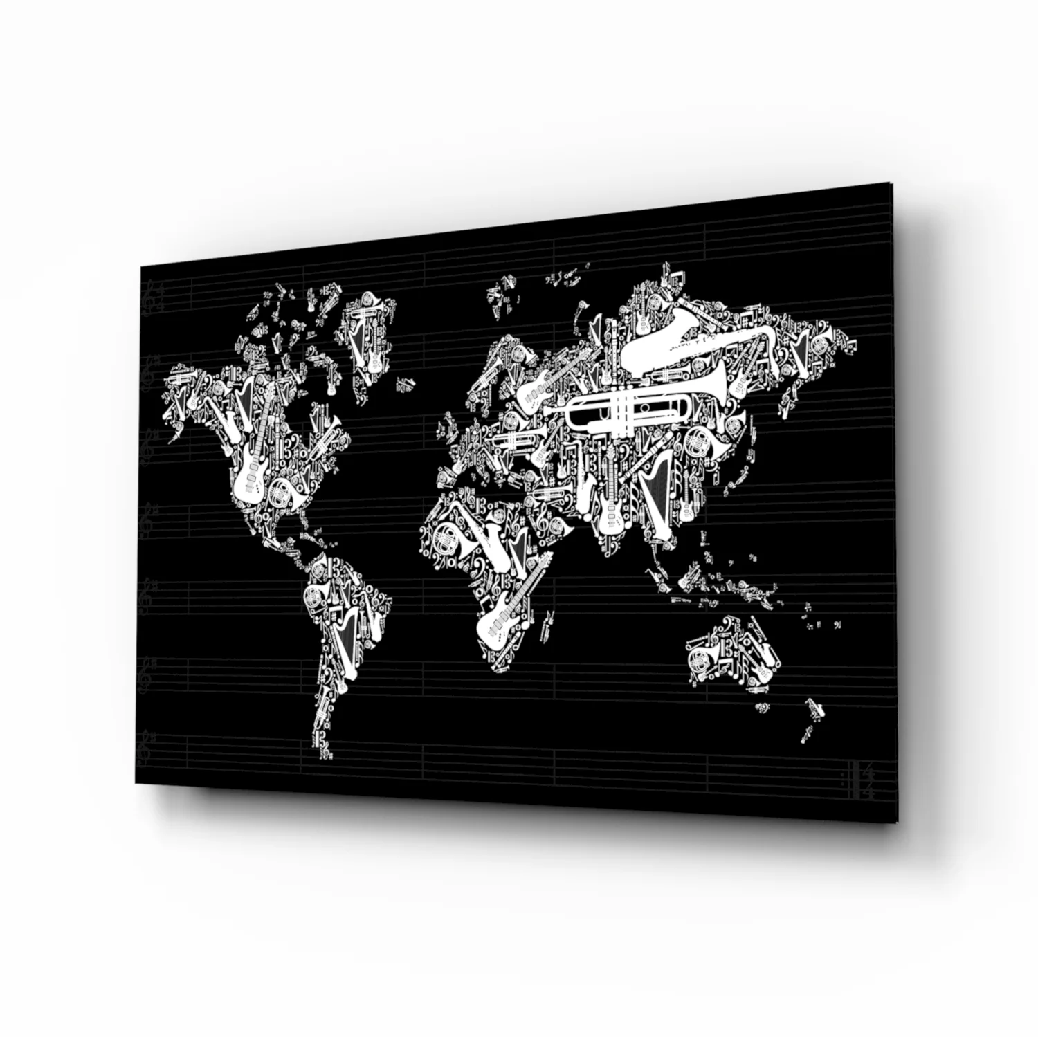 World of Music Glass Wall Art - Image 2