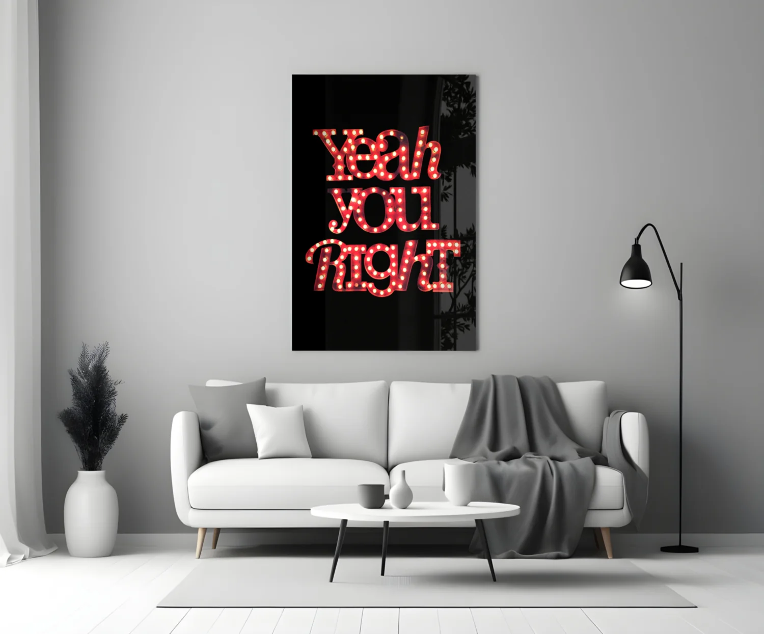 “Yeah you right” Glass Wall Art - Image 3