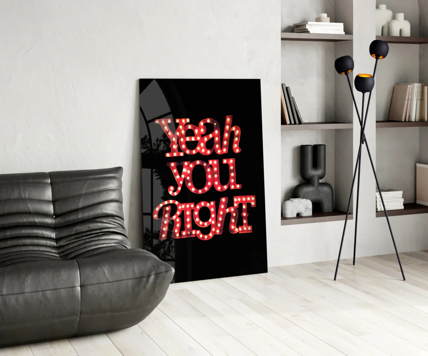 “Yeah you right” Glass Wall Art - Image 5