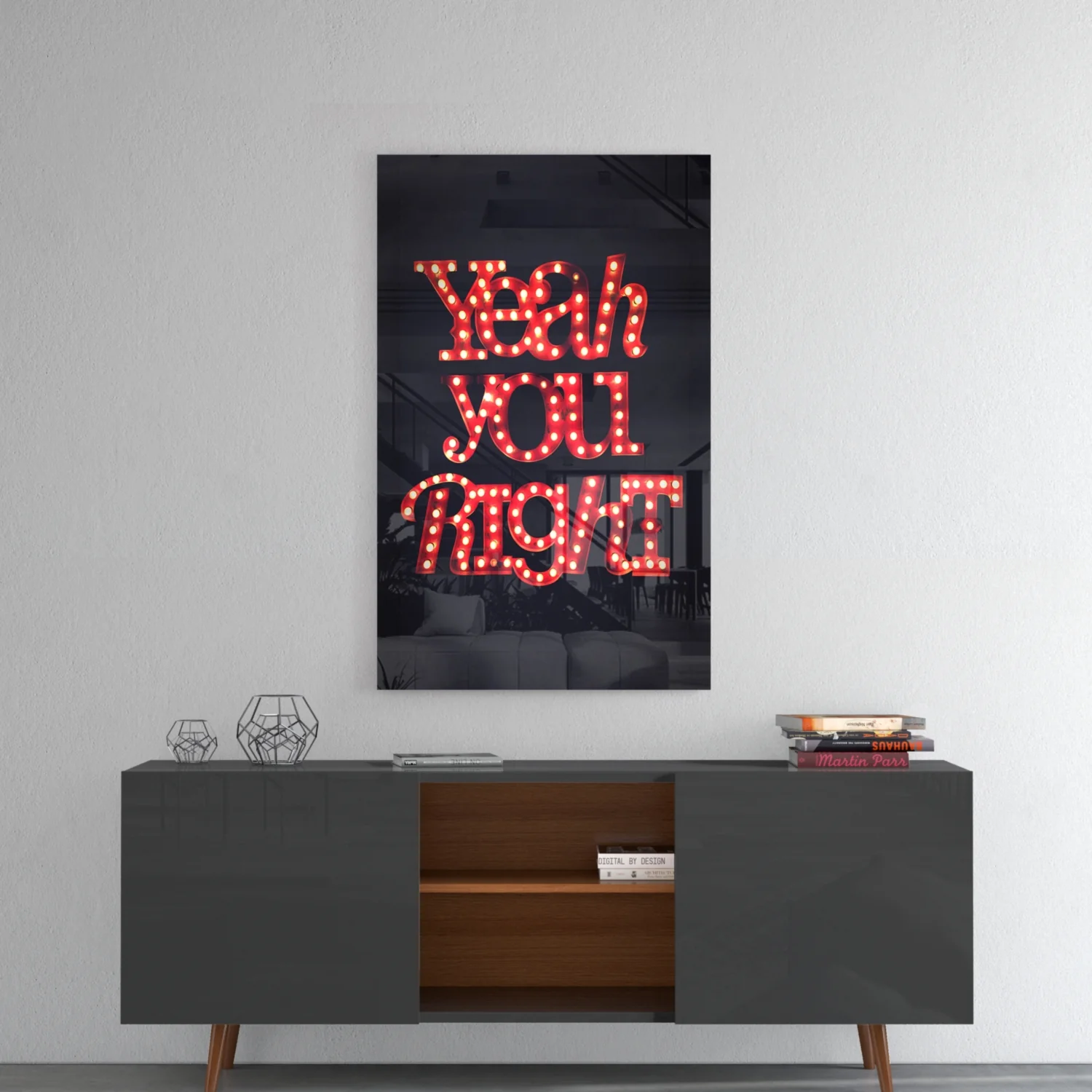 “Yeah you right” Glass Wall Art - Image 8