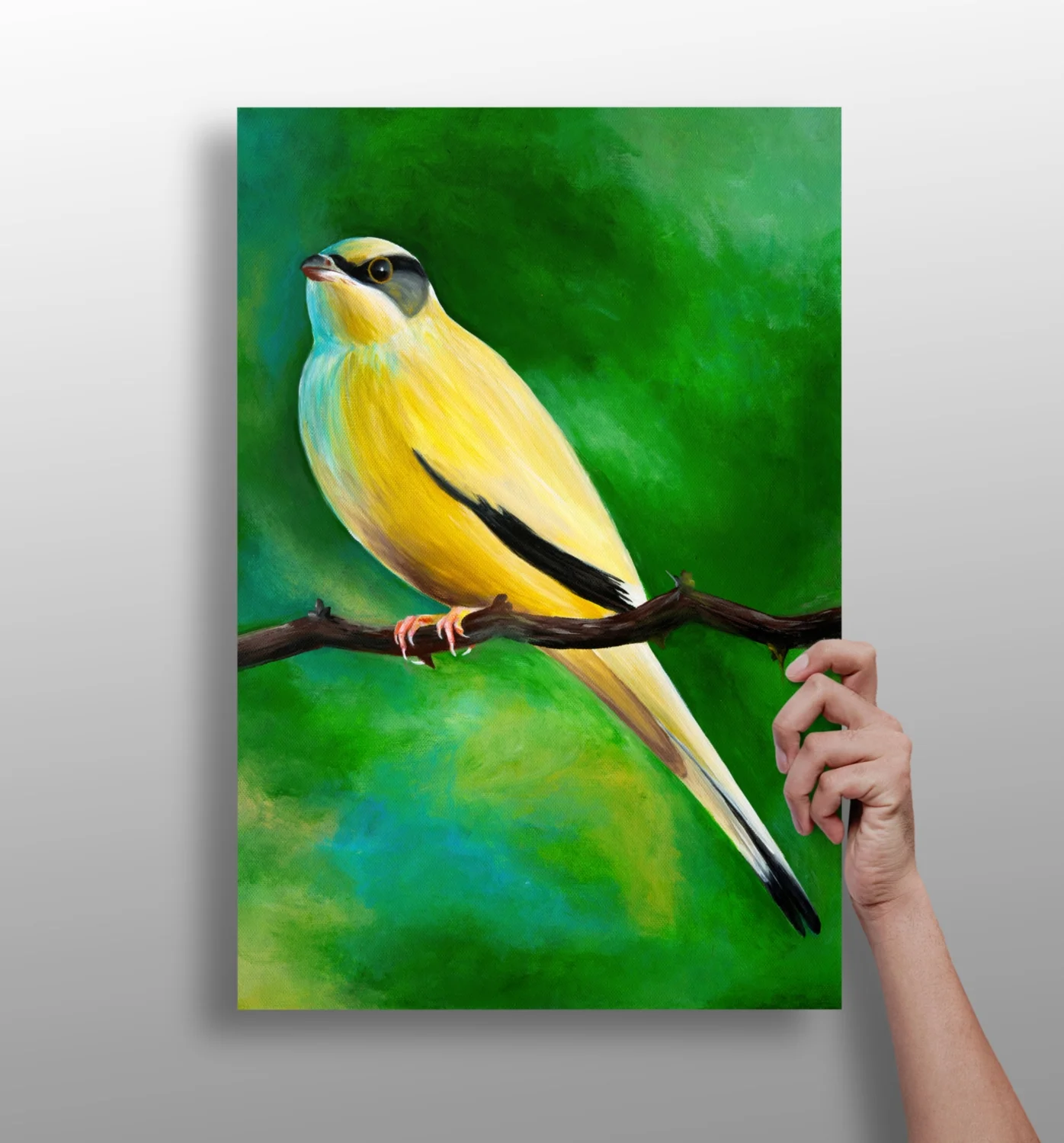 Yellow Bird Aluminum Print