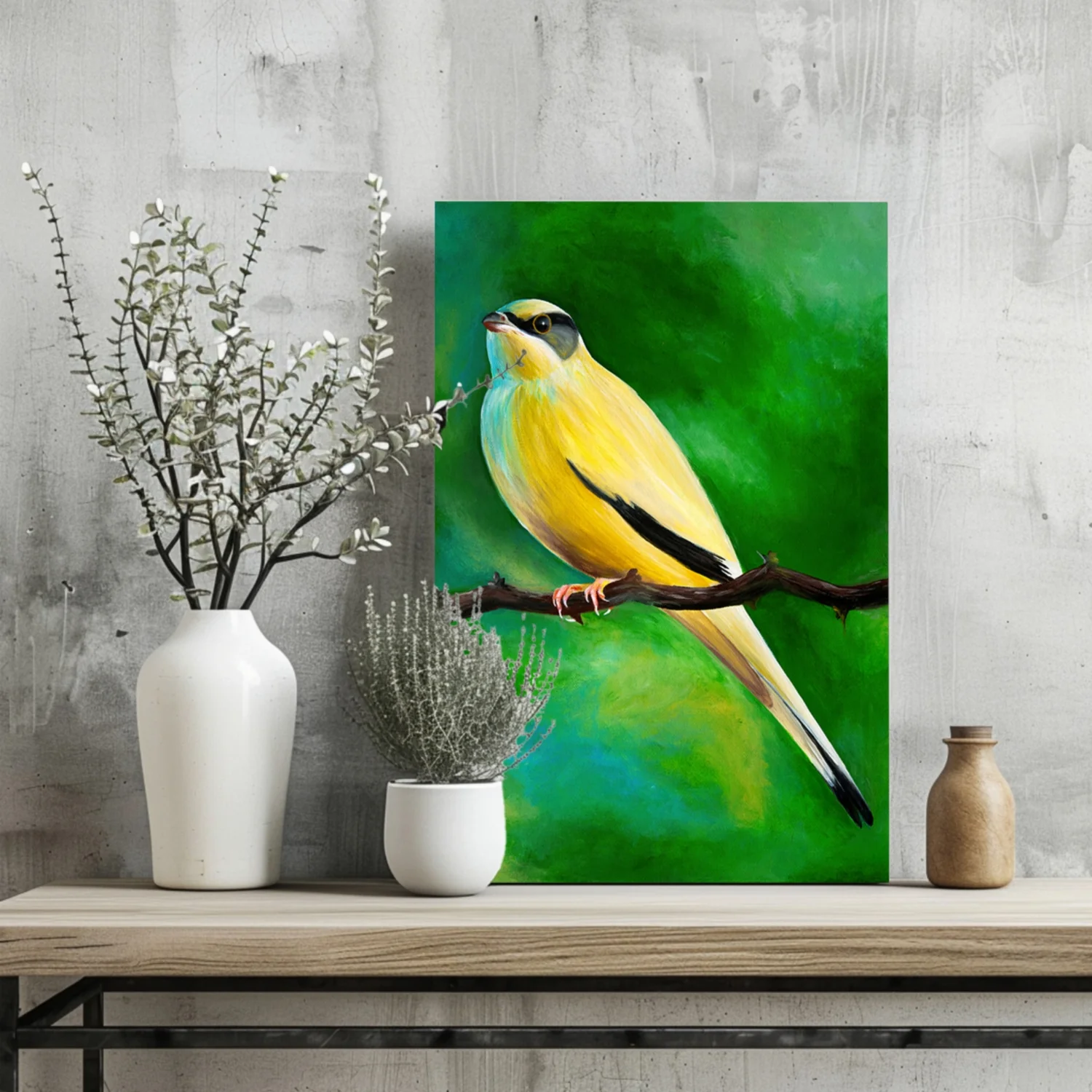 Yellow Bird Aluminum Print - Image 2