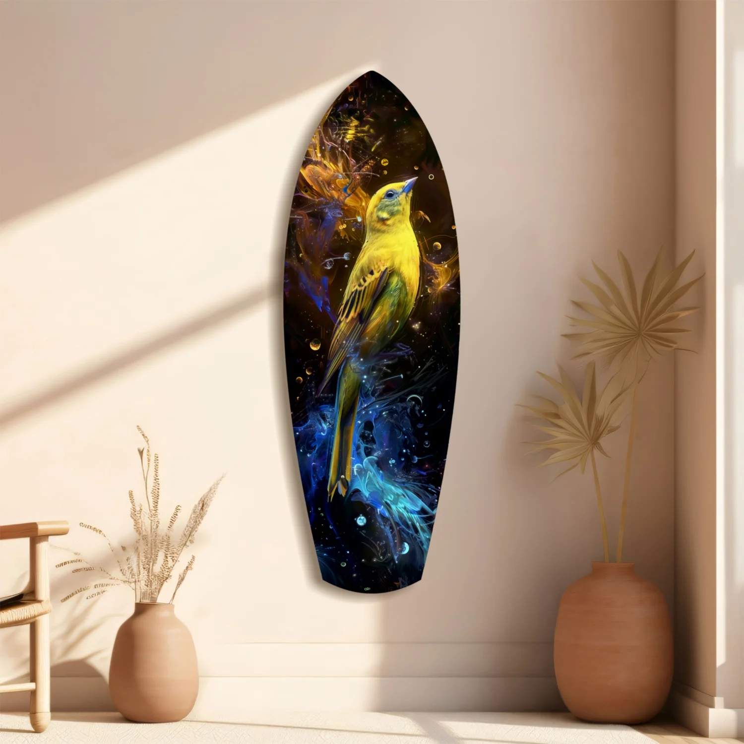 Yellow Bird Glass Wall Art - Image 11