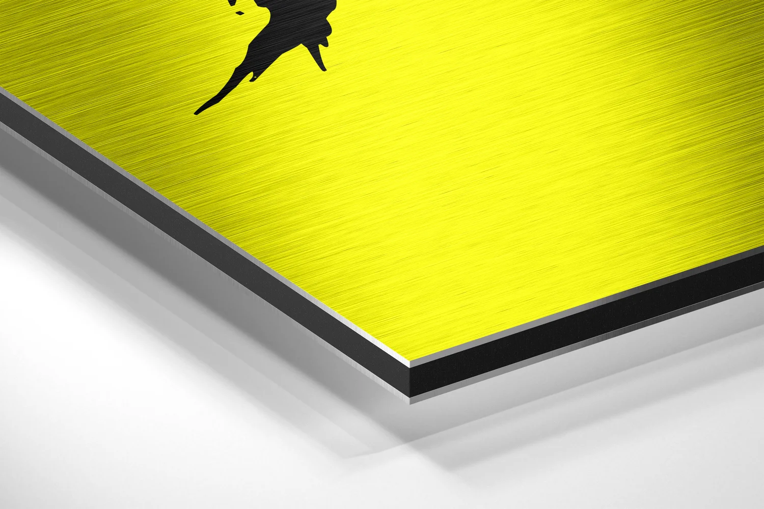 Yellow Brush Get Shit Done Brushed Aluminum Dibond Wall Art - Image 2