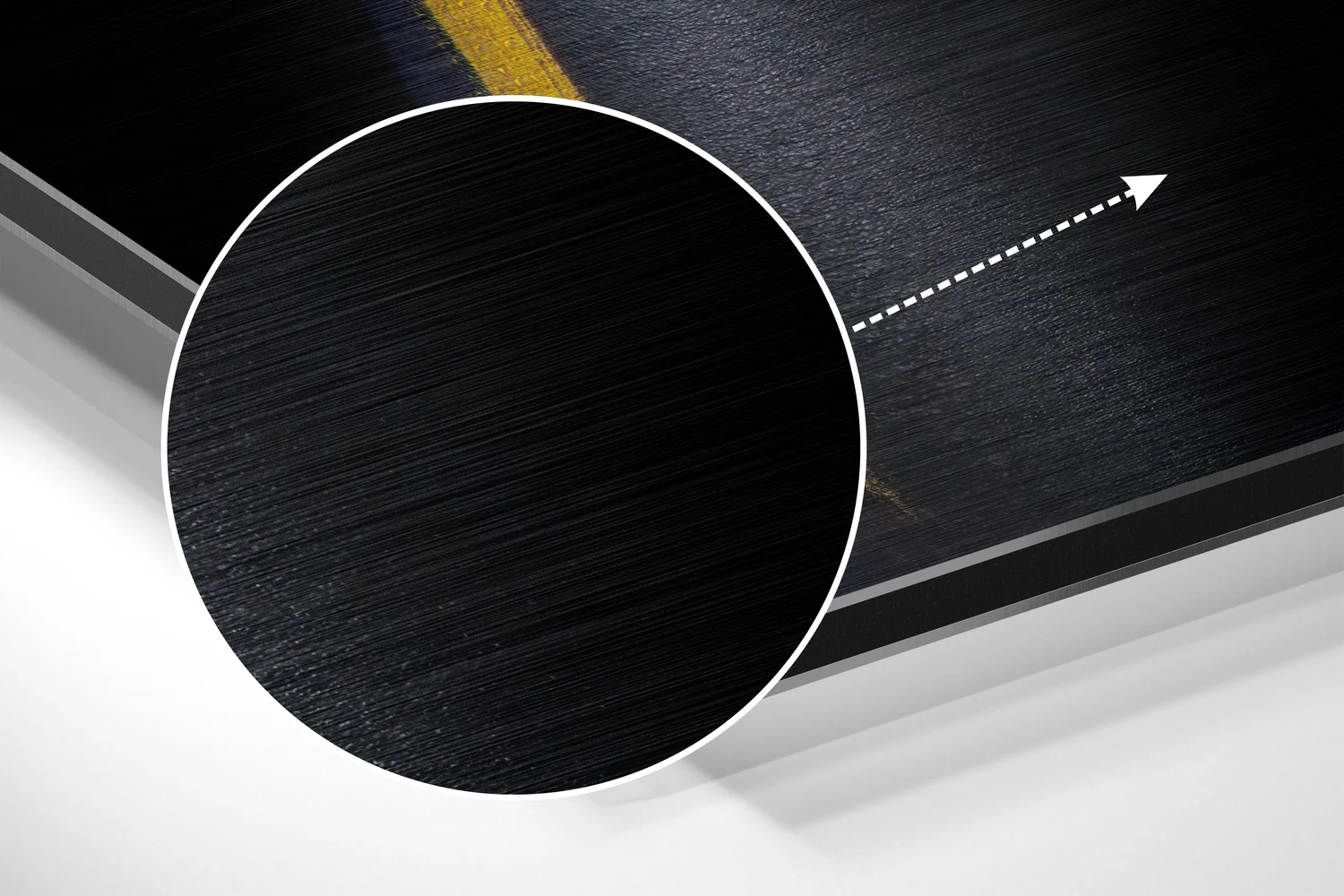 Yellow Stance Brushed Aluminium Dibond Wall Art - Image 3