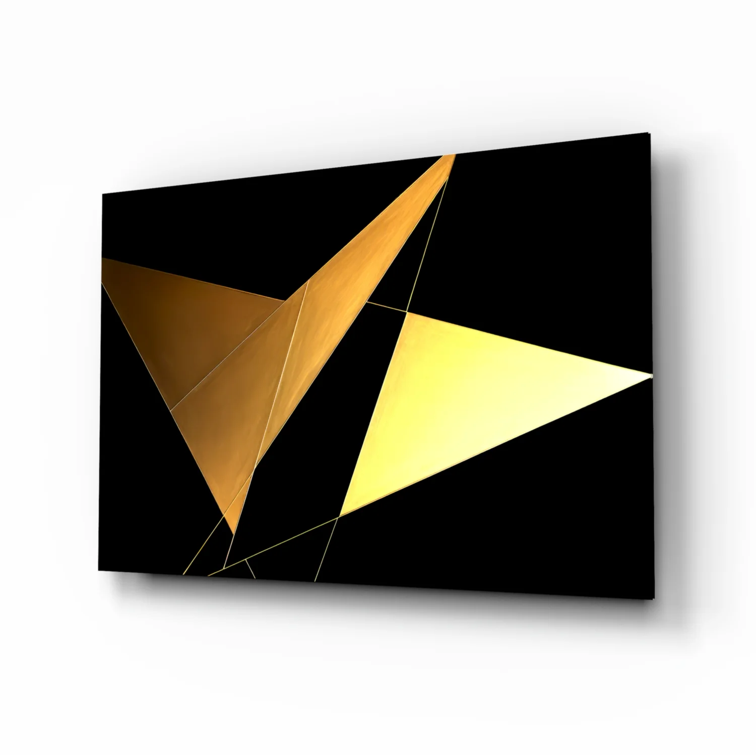 Yellow Wings Glass Wall Art|| Designer's Collection - Image 2