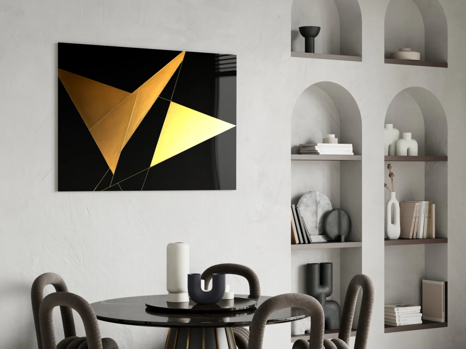 Yellow Wings Glass Wall Art|| Designer's Collection - Image 6