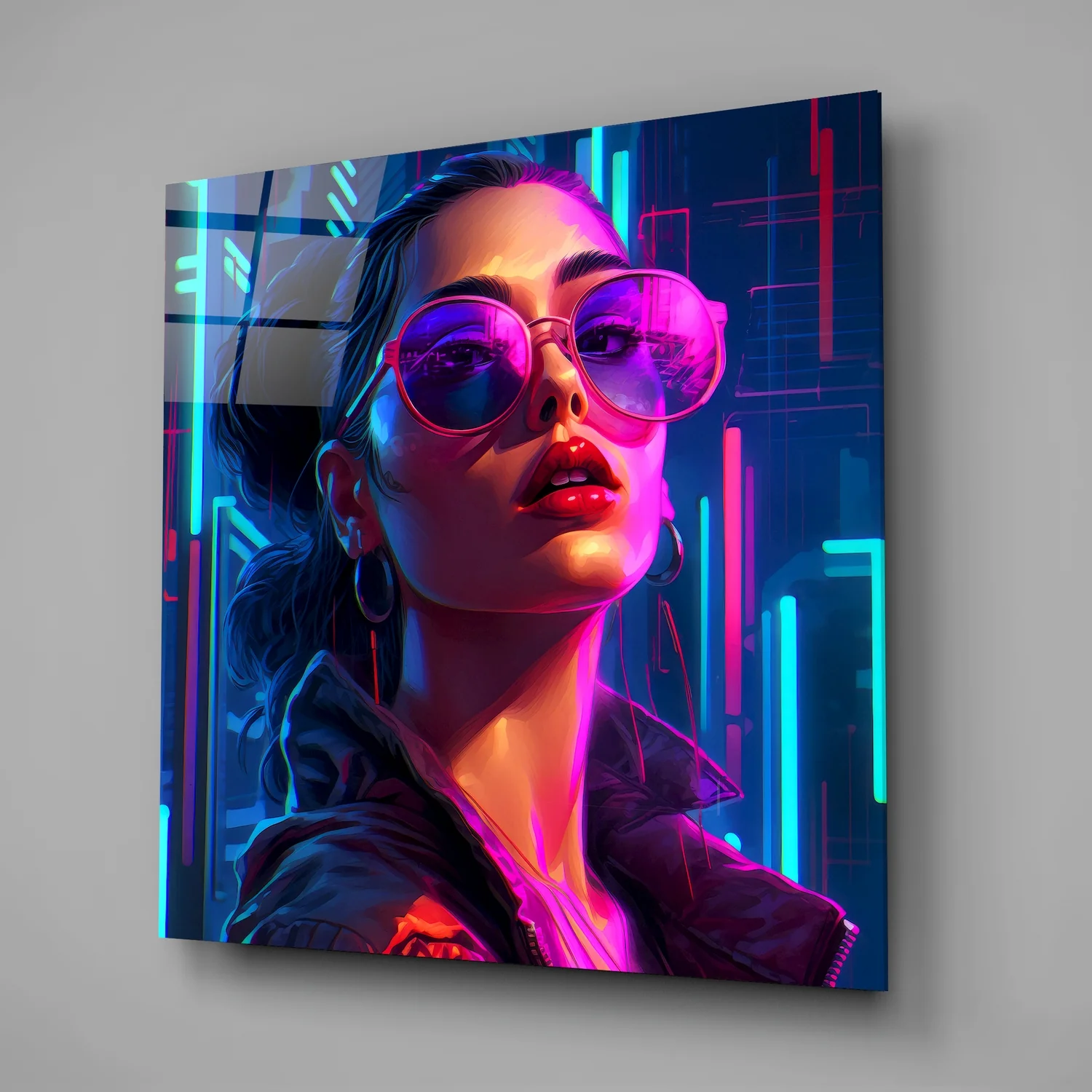 Young Girl Glass Wall Art - Image 2