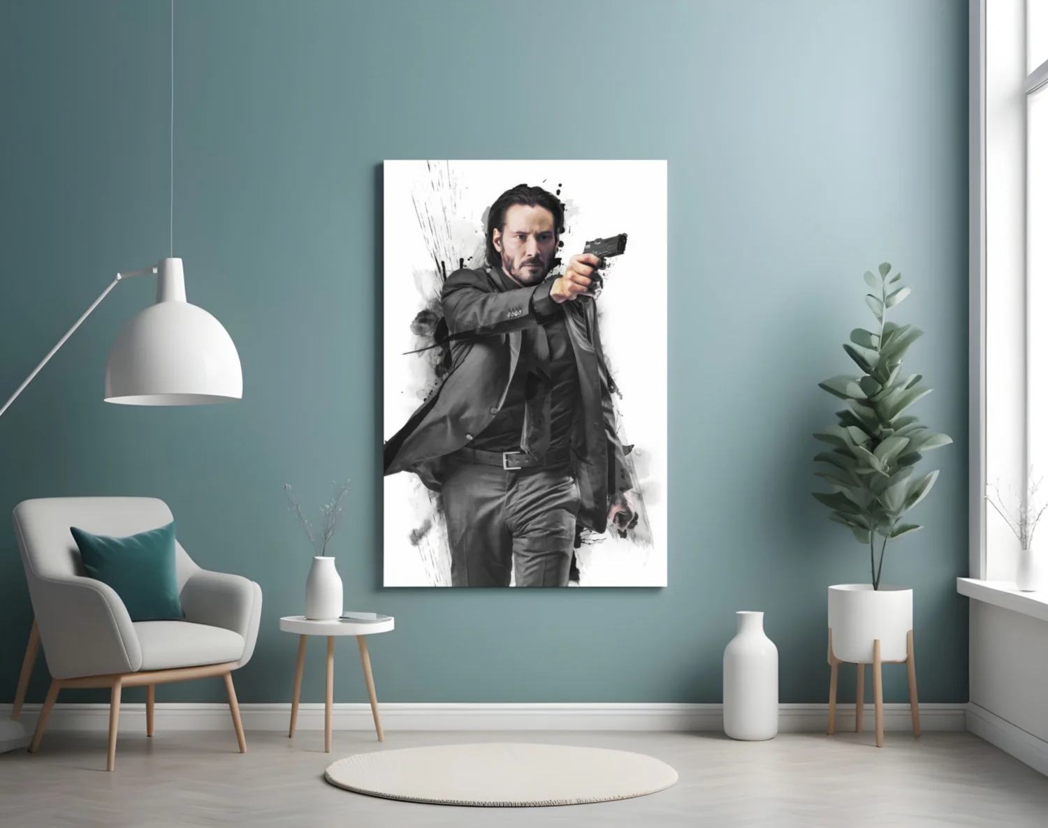 Stoic Action Star Glass Wall Art - Image 4