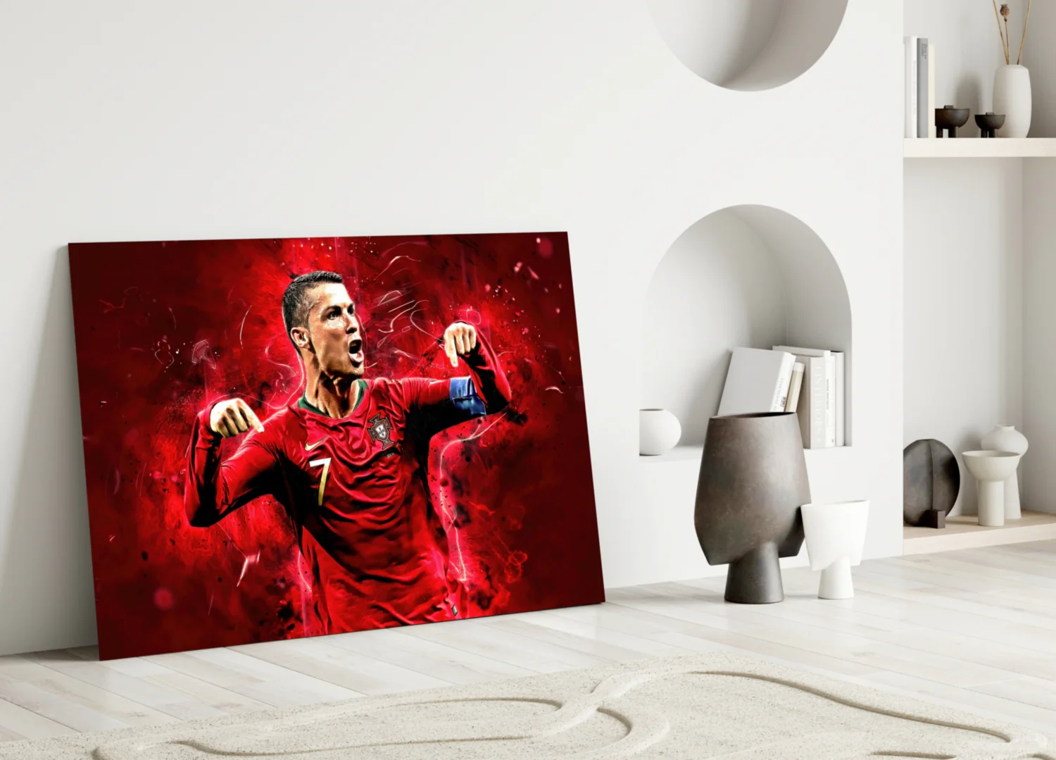 Football Superstar Glass Wall Art - Image 3