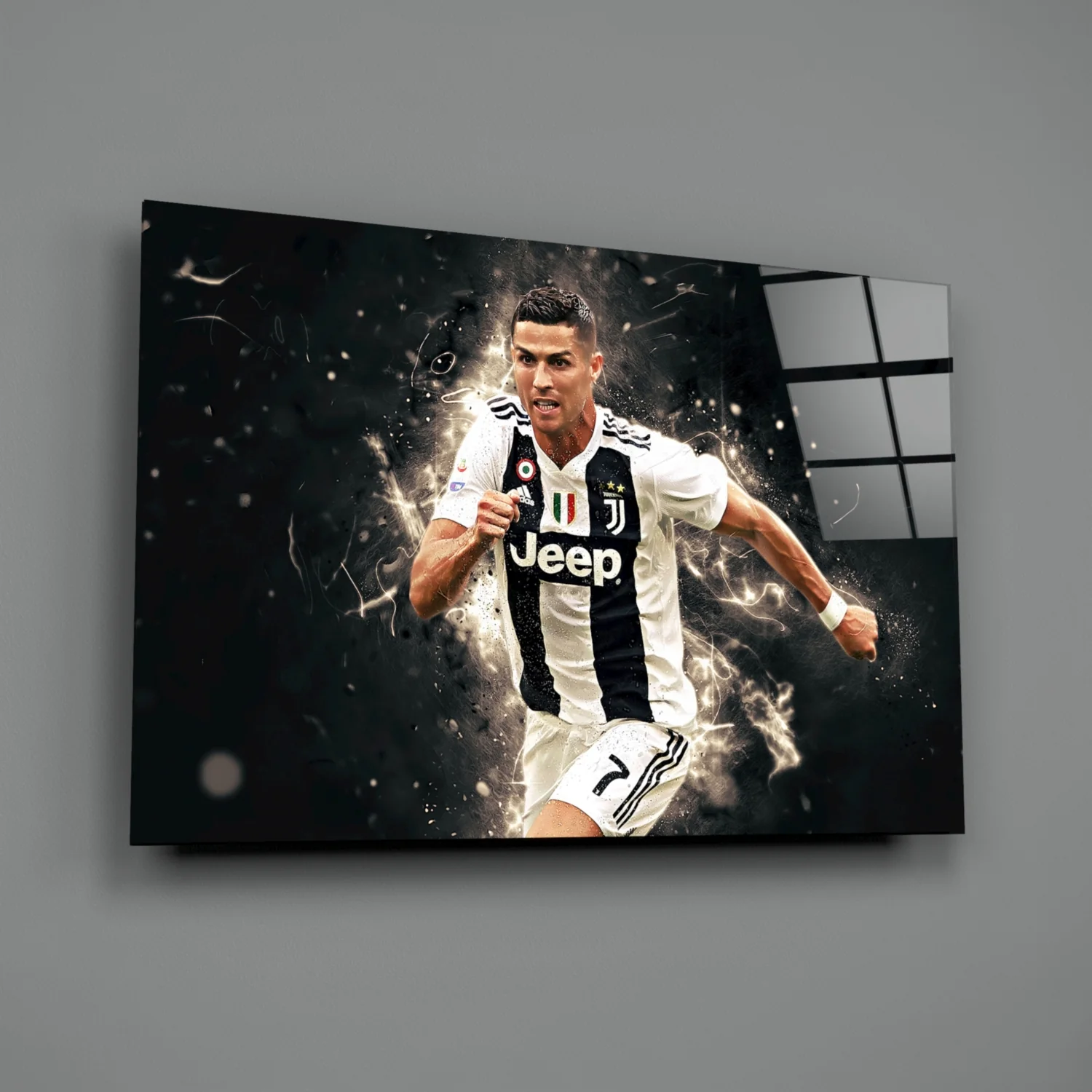 Football Superstar Glass Wall Art - Image 2
