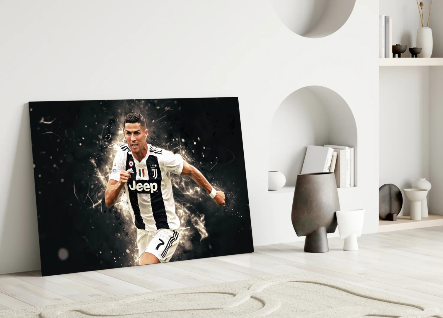 Football Superstar Glass Wall Art - Image 3