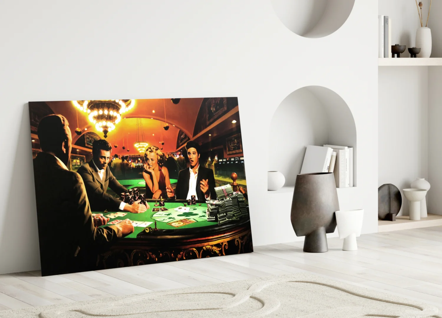 Retro Screen Icons Glass Wall Art - Image 3