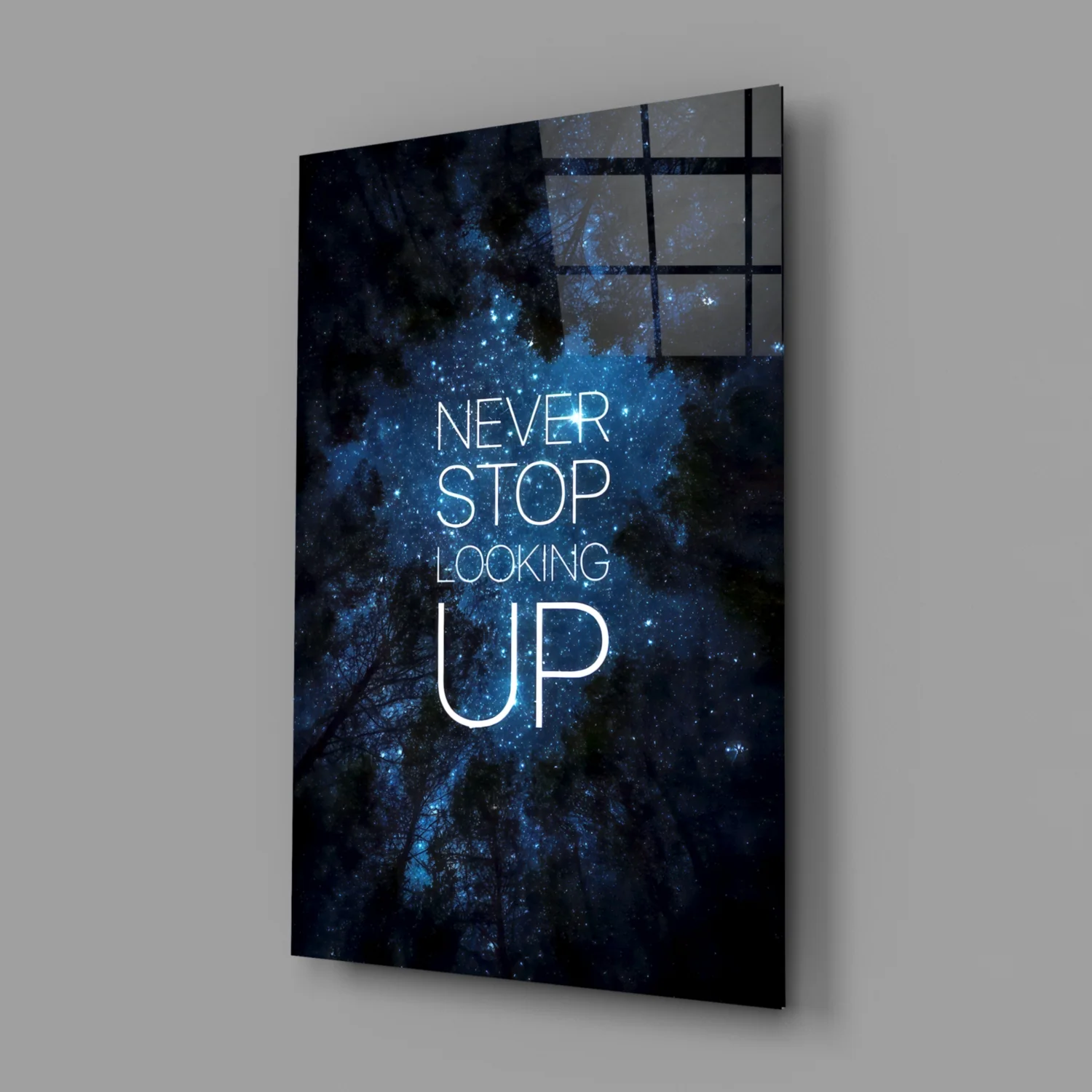 Never Stop Glass Wall Art - Image 2