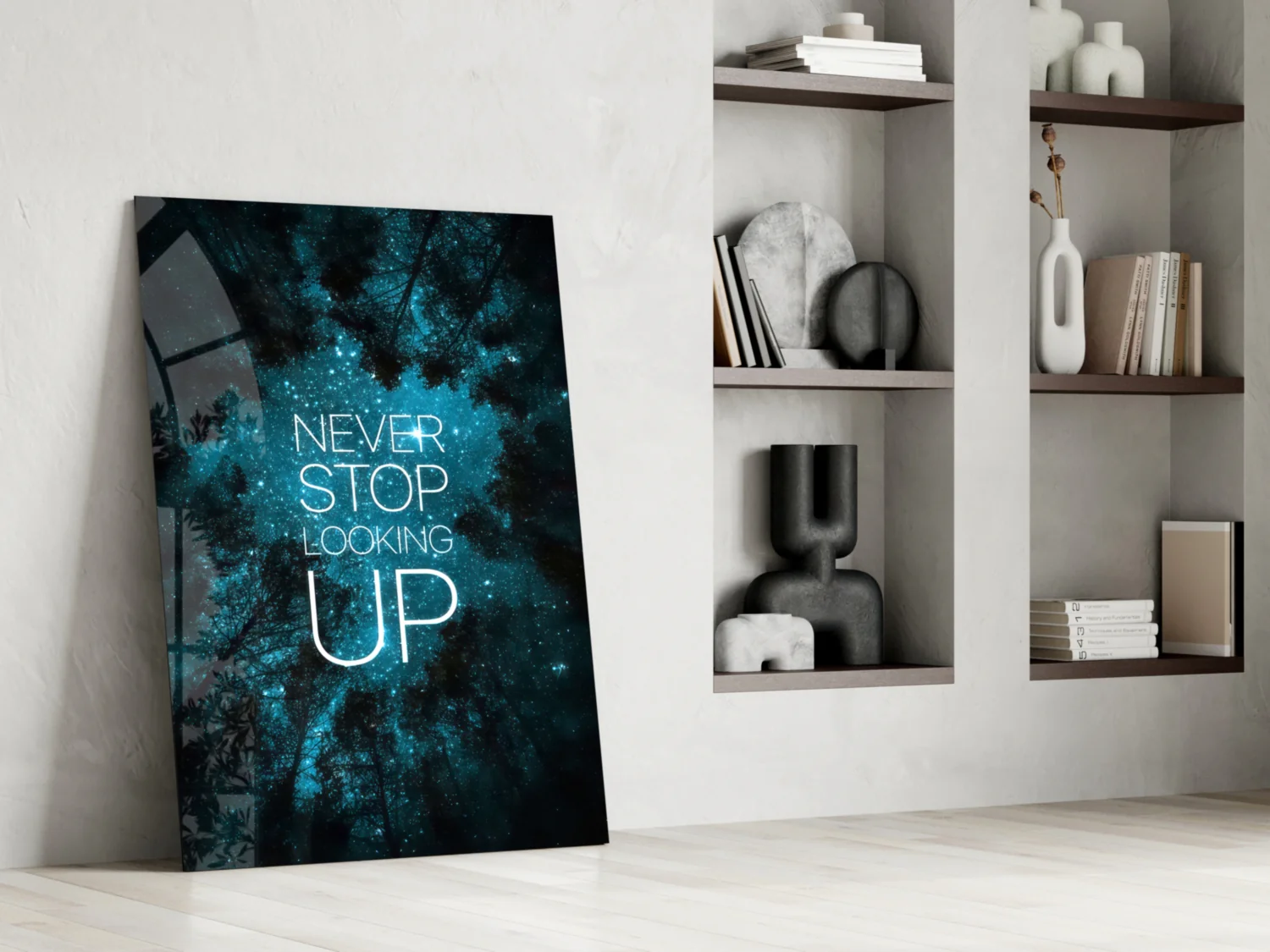 Never Stop Glass Wall Art - Image 6