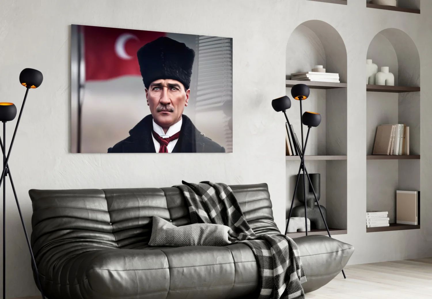 Ataturk  Glass Wall Art - Image 4