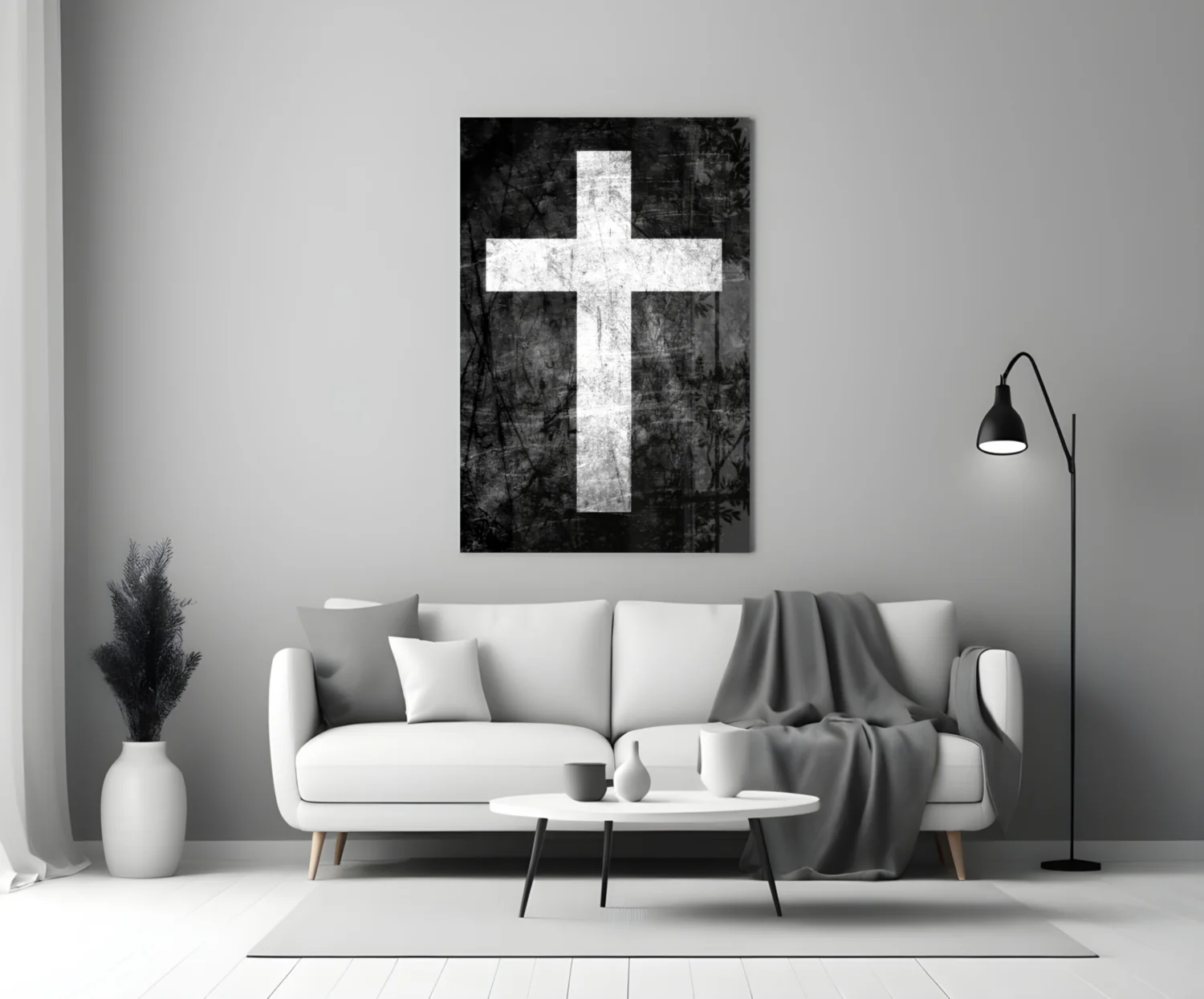 Cross Glass Wall Art - Image 3