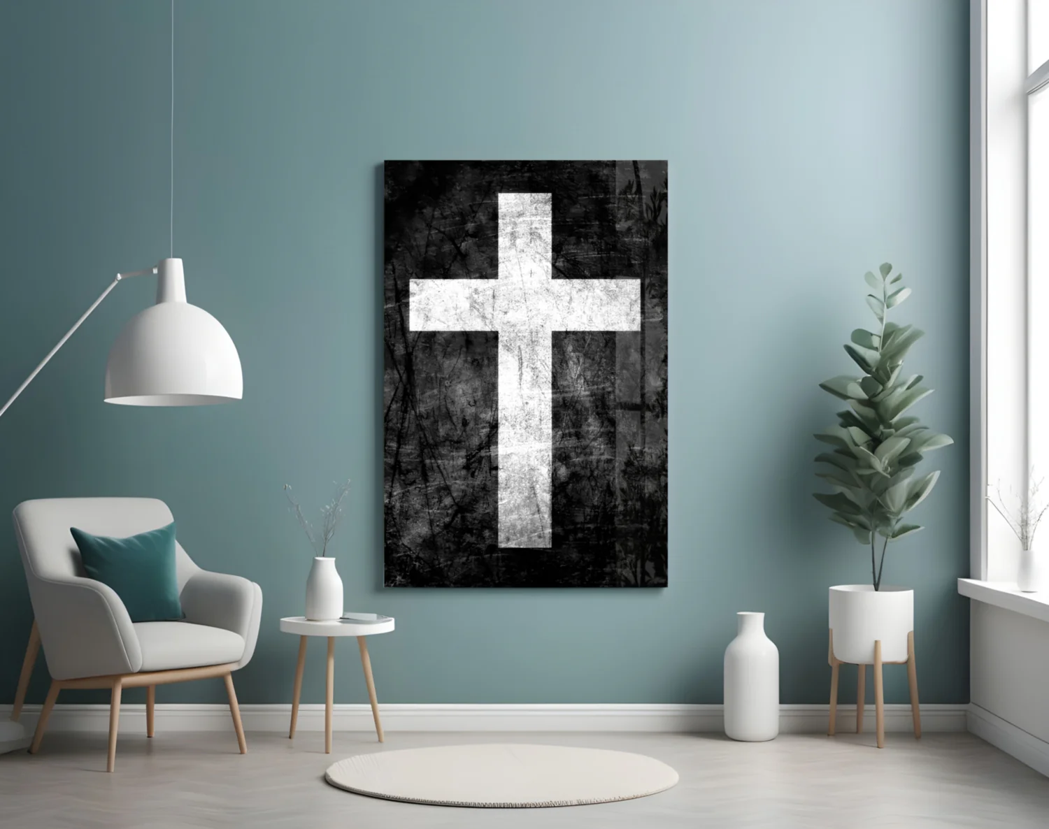 Cross Glass Wall Art - Image 4