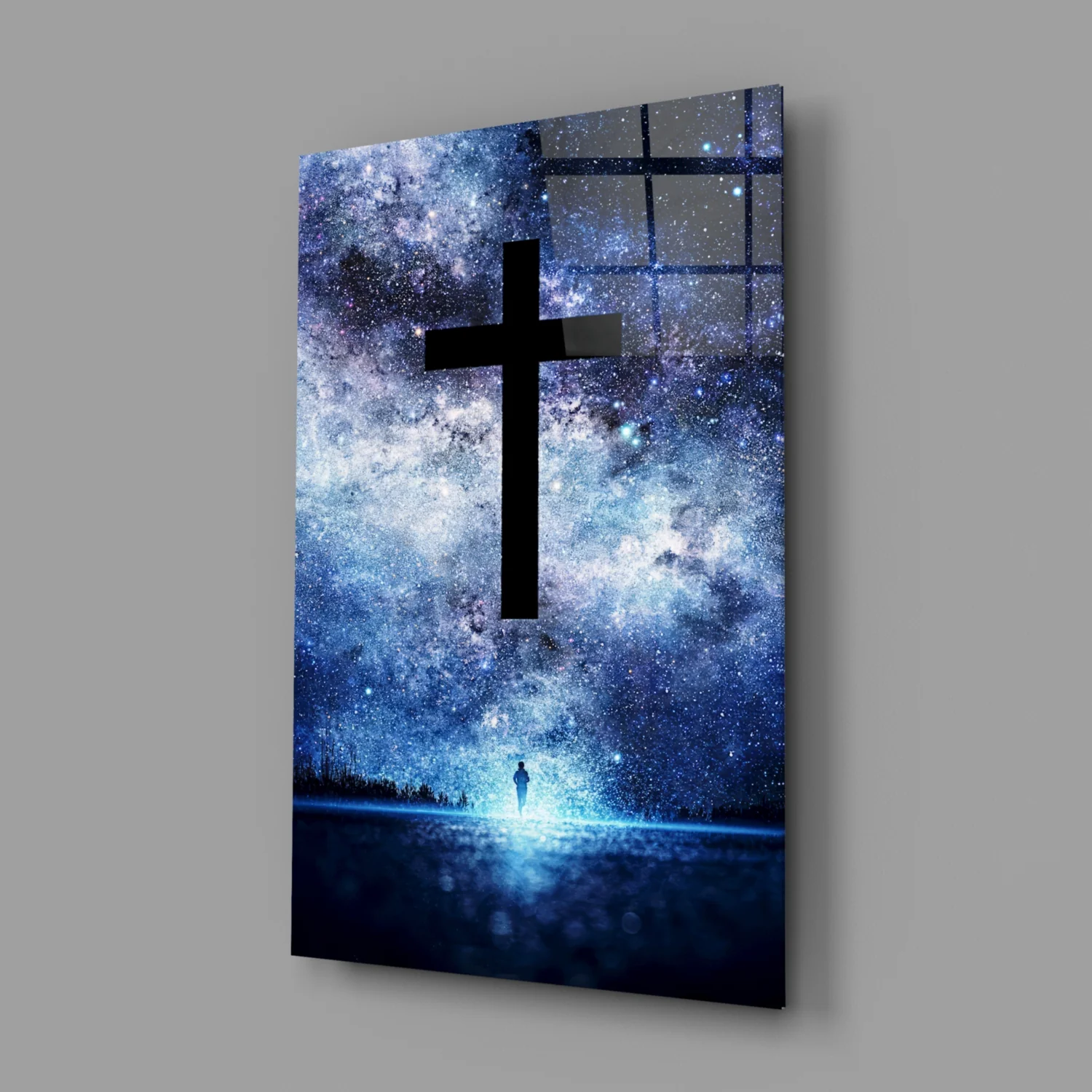 Cross Glass Wall Art - Image 2
