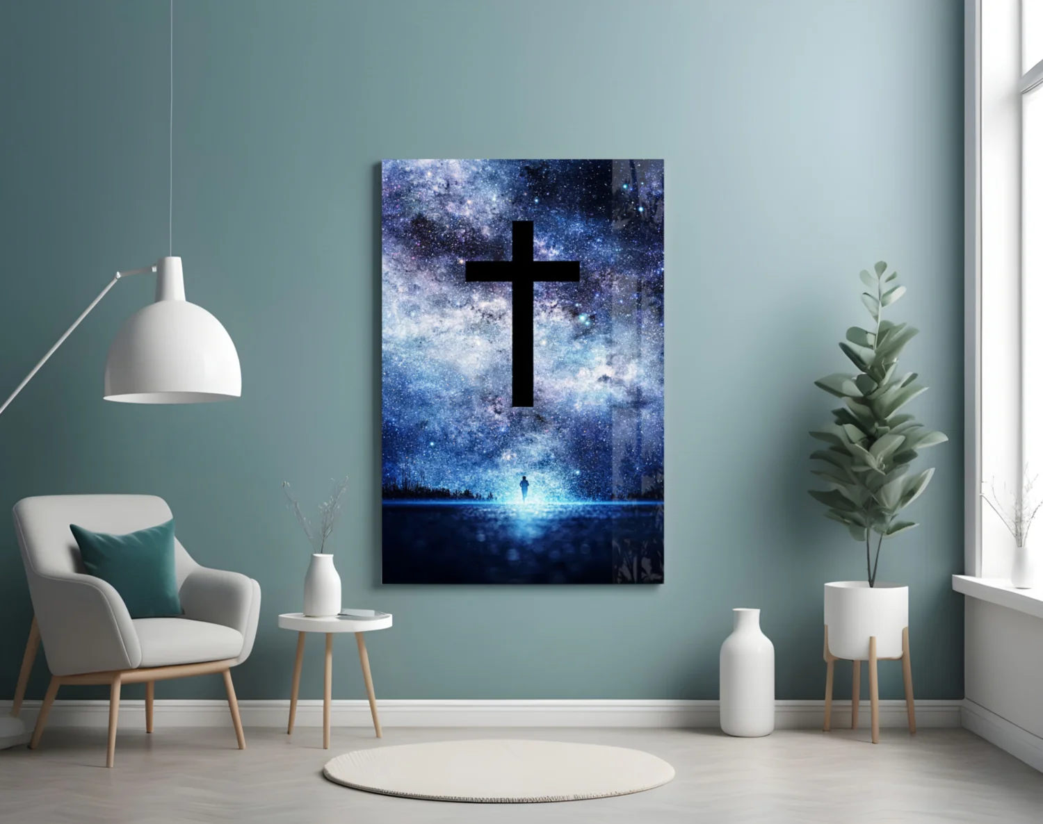 Cross Glass Wall Art - Image 4