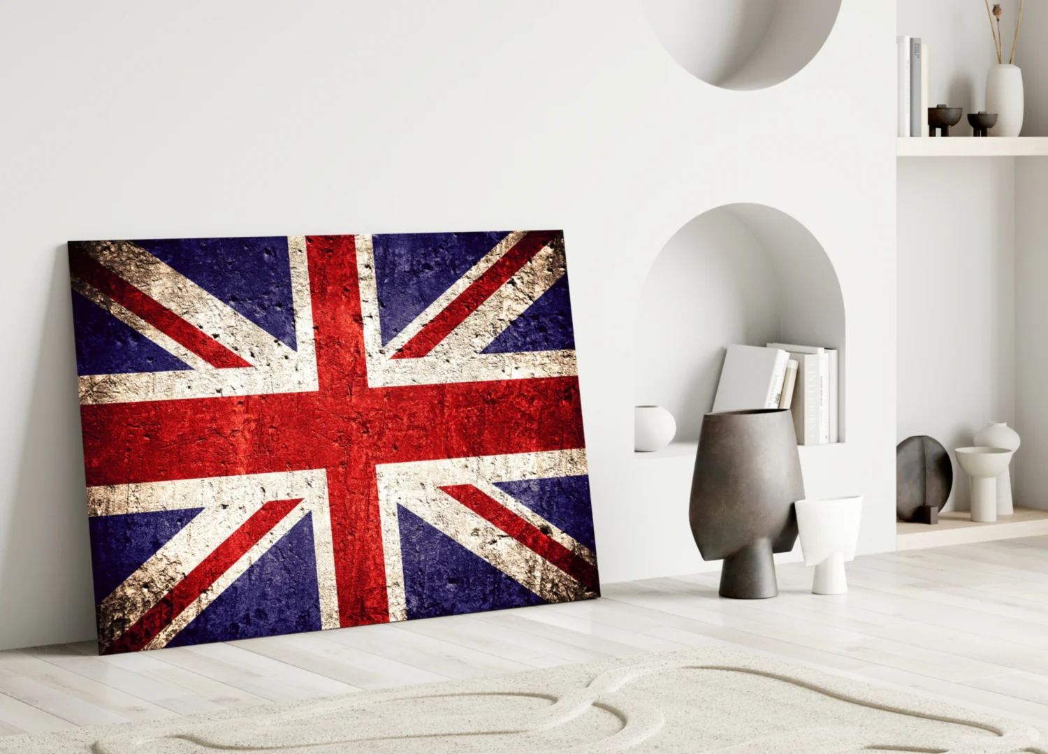 Flag of United Kingdom Glass Wall Art - Image 3