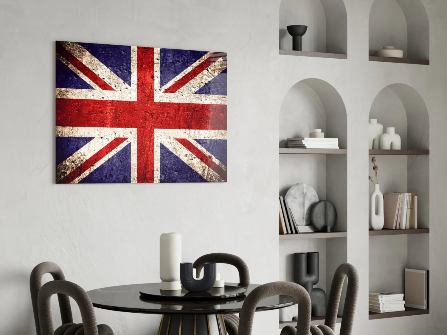 Flag of United Kingdom Glass Wall Art - Image 5
