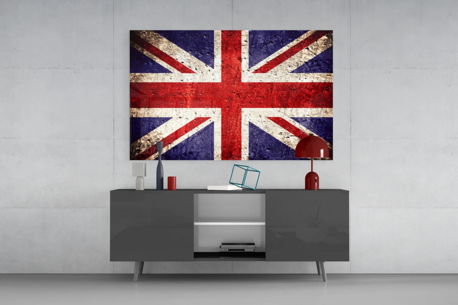 Flag of United Kingdom Glass Wall Art - Image 8