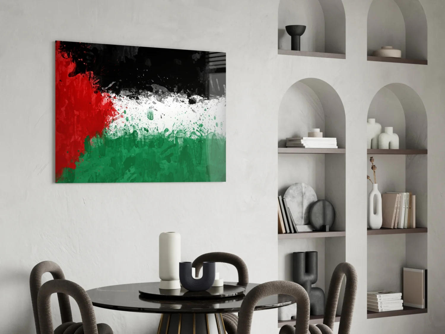 Flag of Palestina Glass Wall Art - Image 5