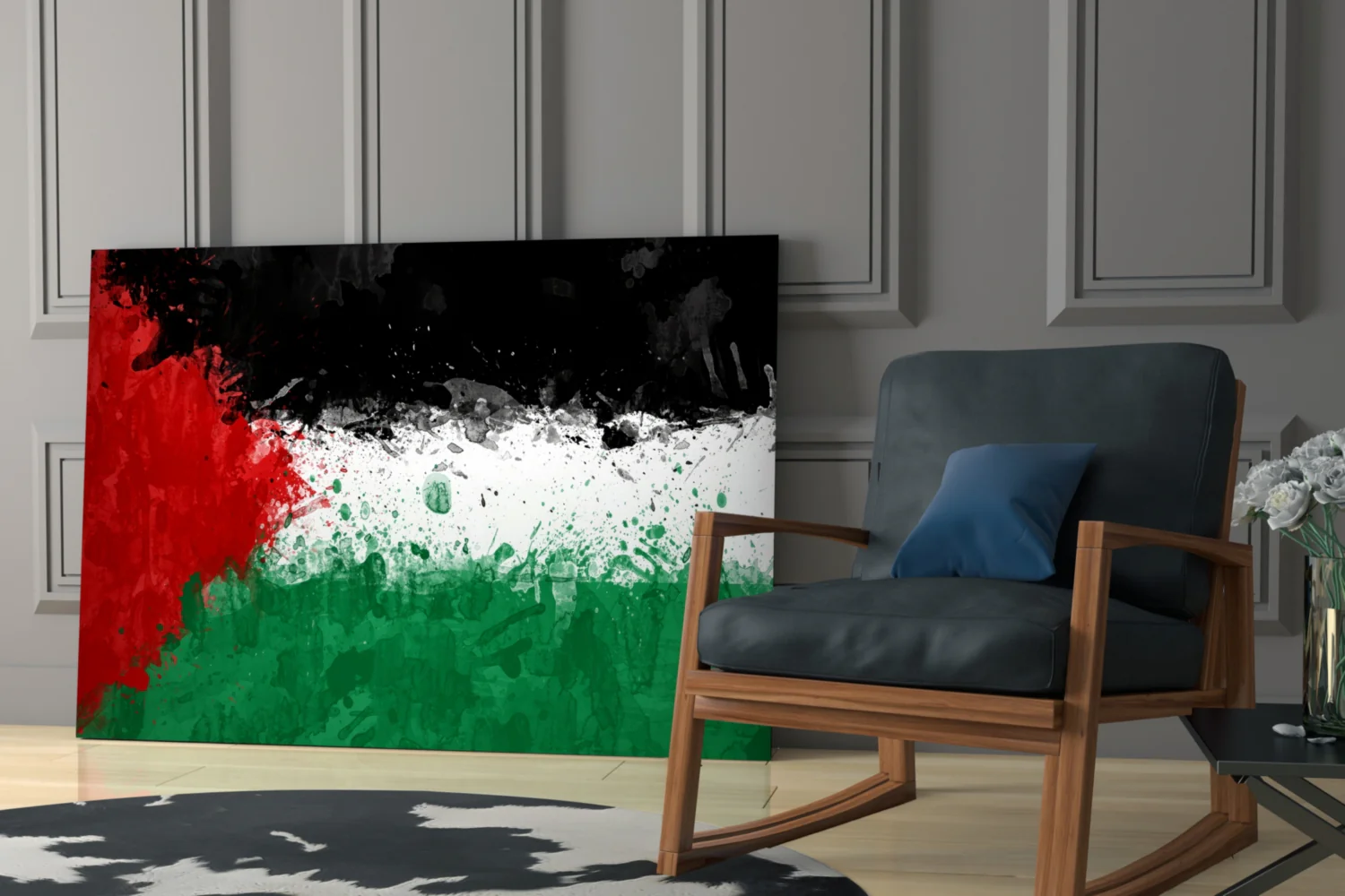 Flag of Palestina Glass Wall Art - Image 6