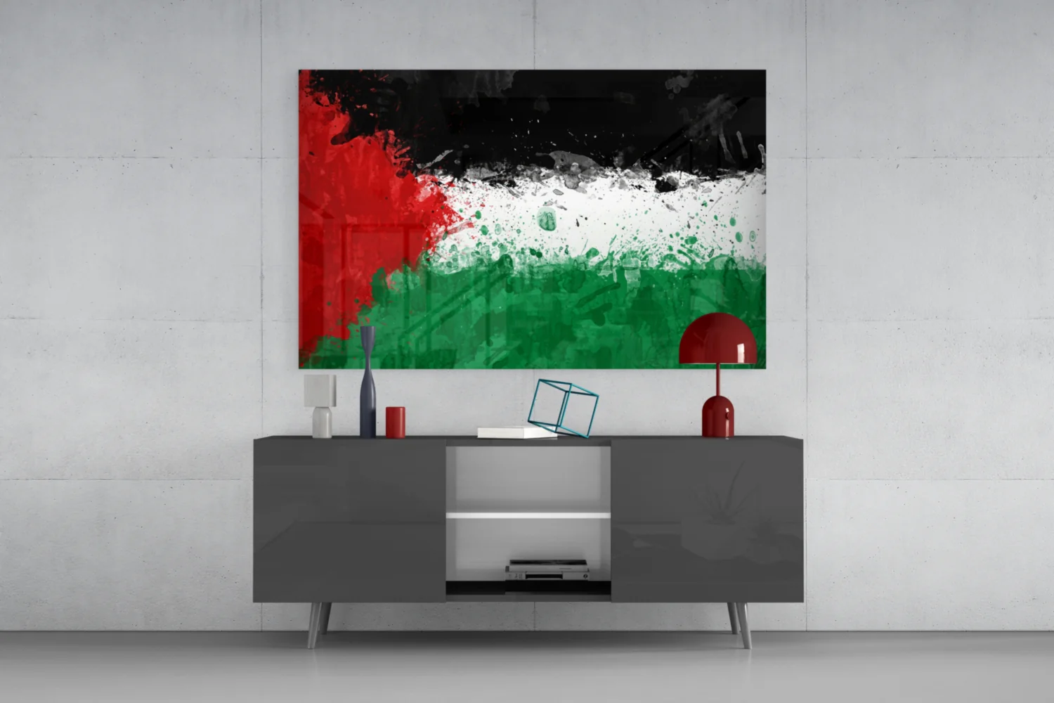 Flag of Palestina Glass Wall Art - Image 8