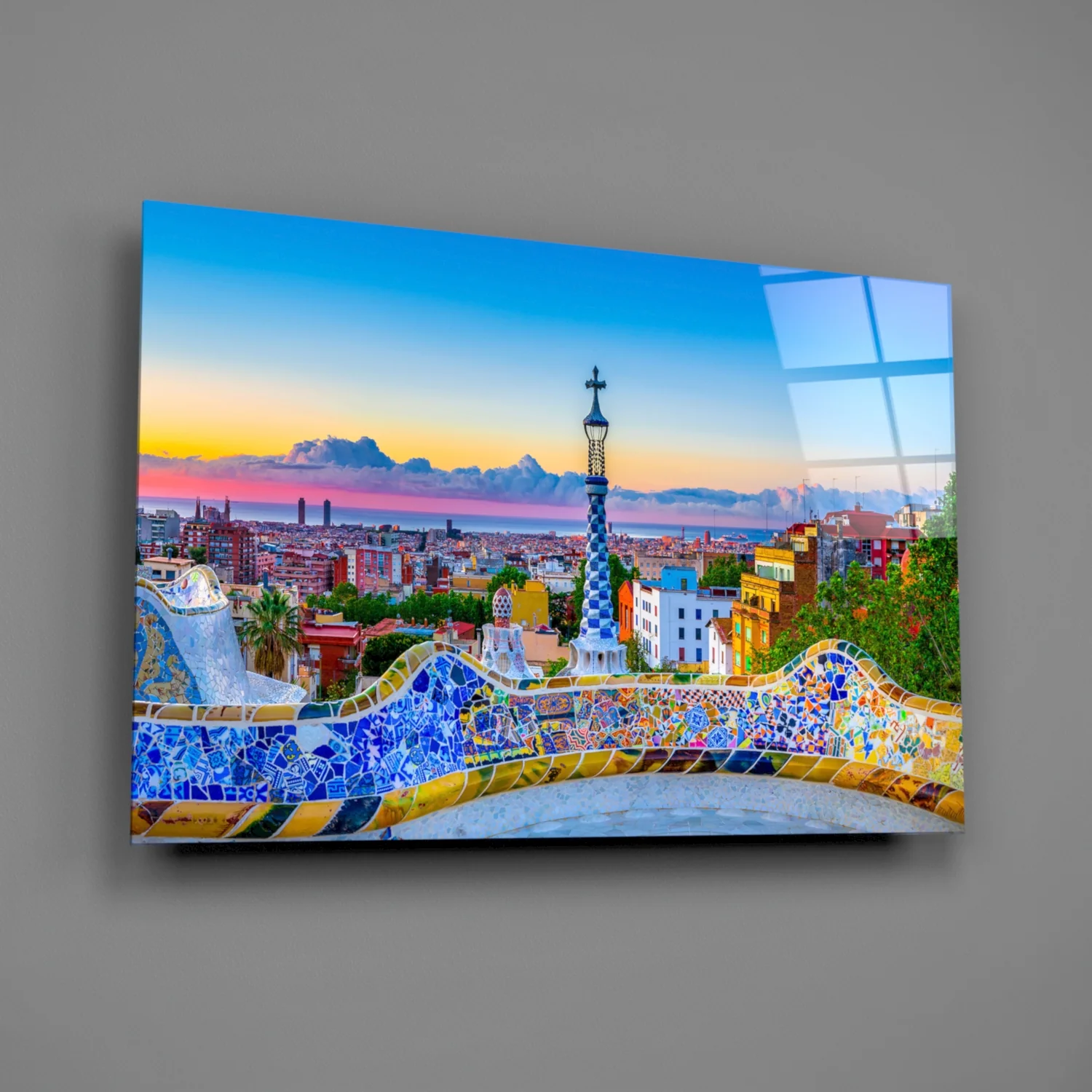 Barcelona Glass Wall Art - Image 2