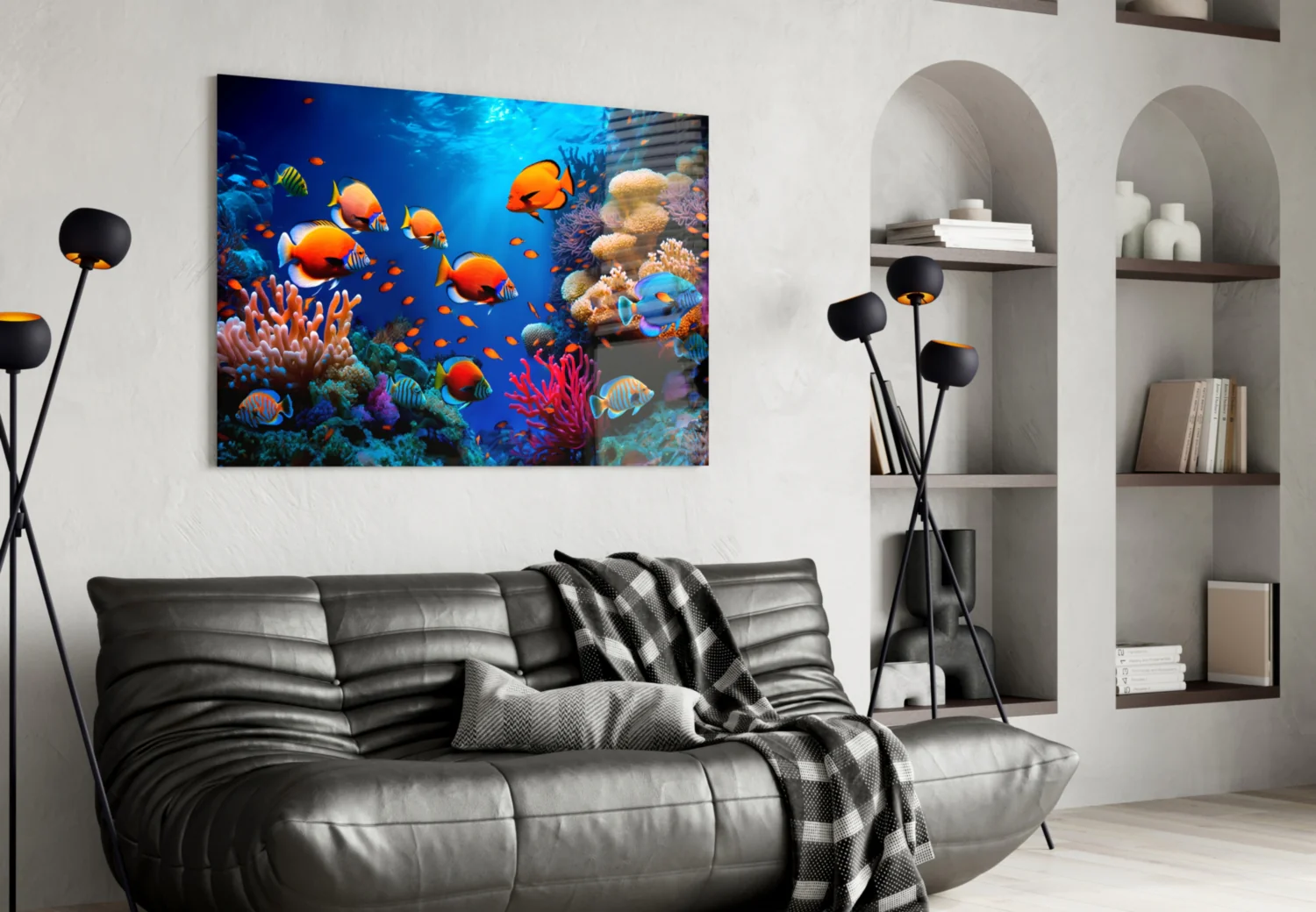 Ocean Life Glass Wall Art - Image 4